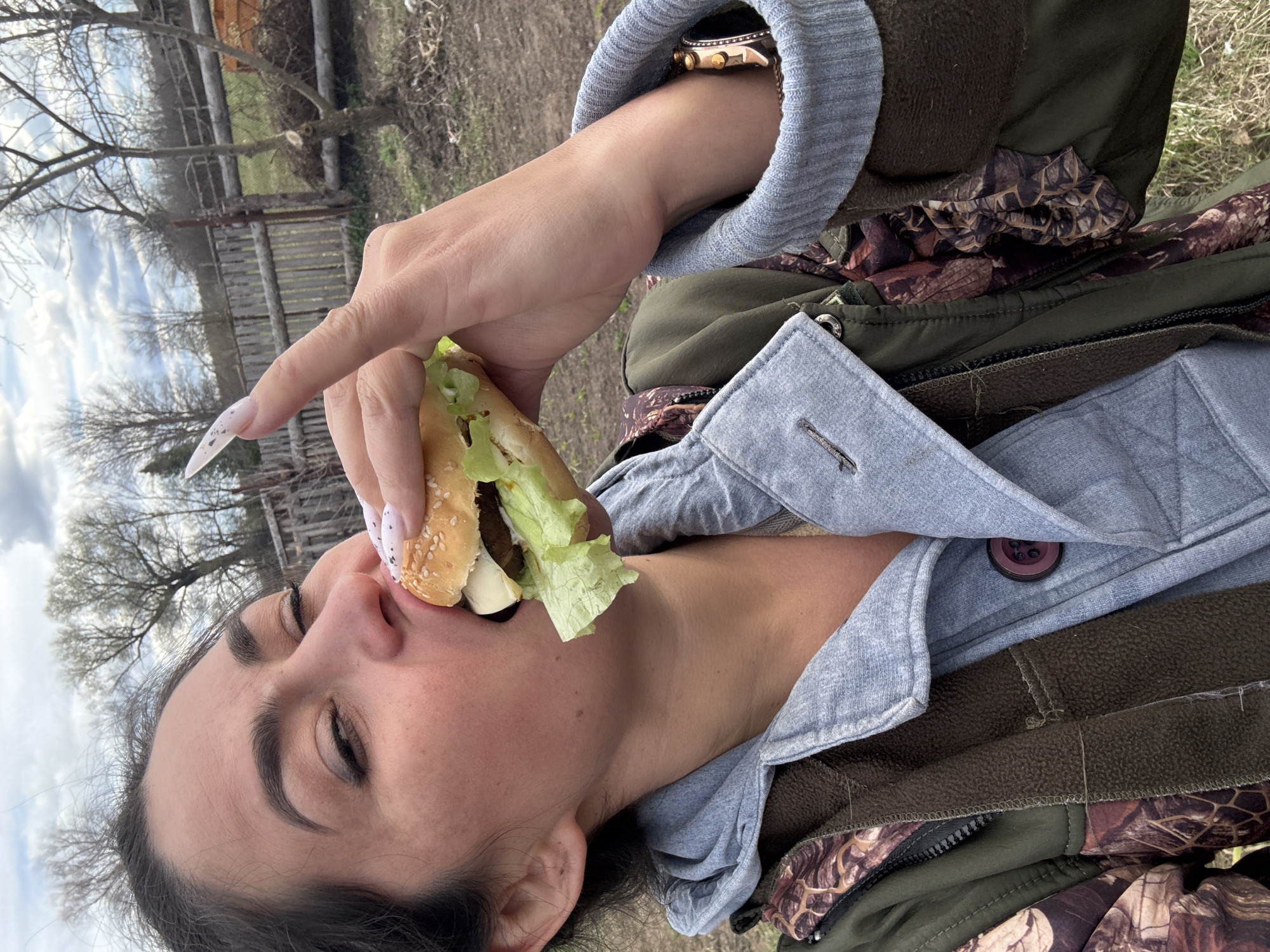 Casual backyard barbecue gathering documented in Кемуль, Russia