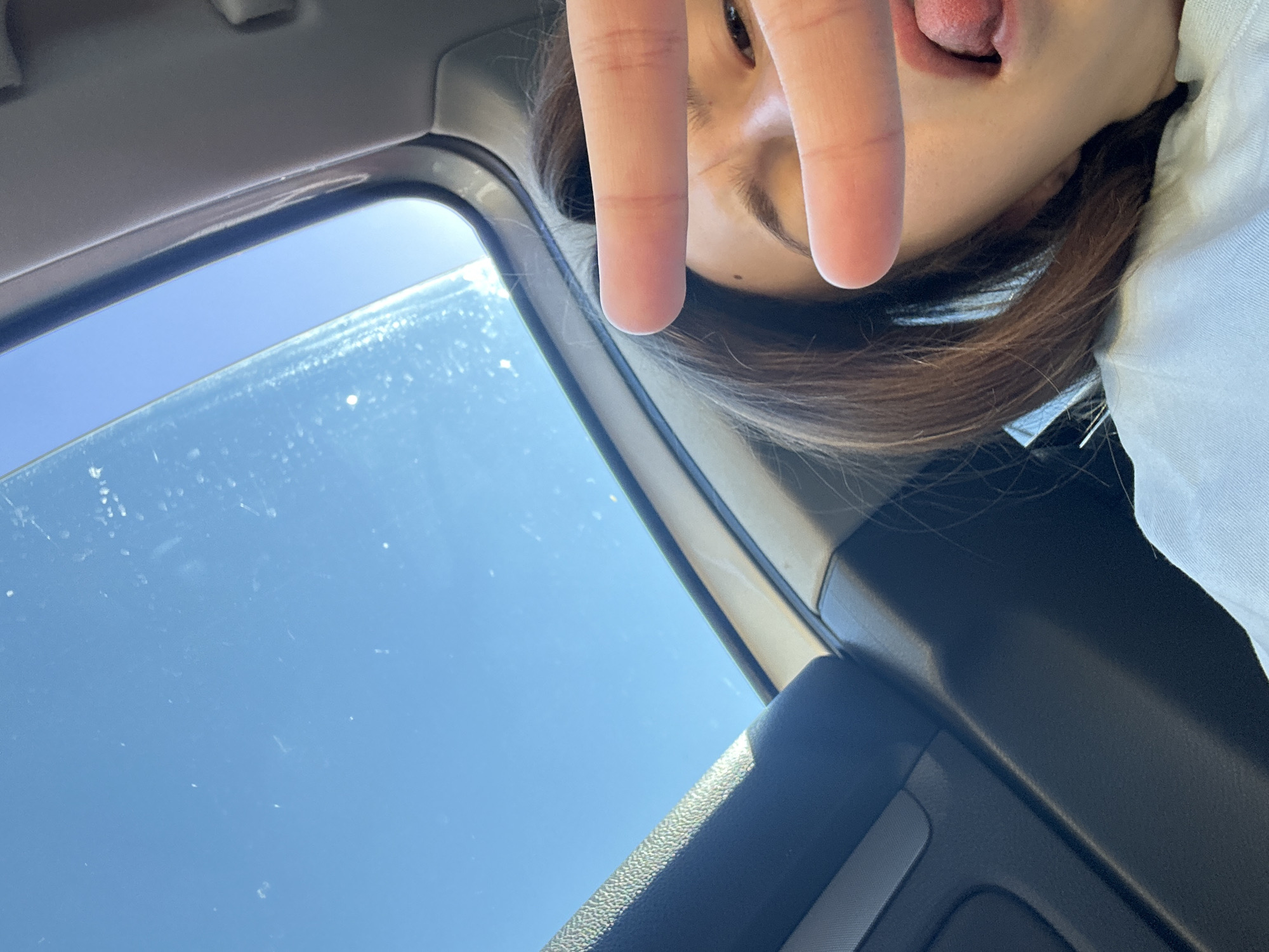 Chilling in a car near a Billa station in Shumen