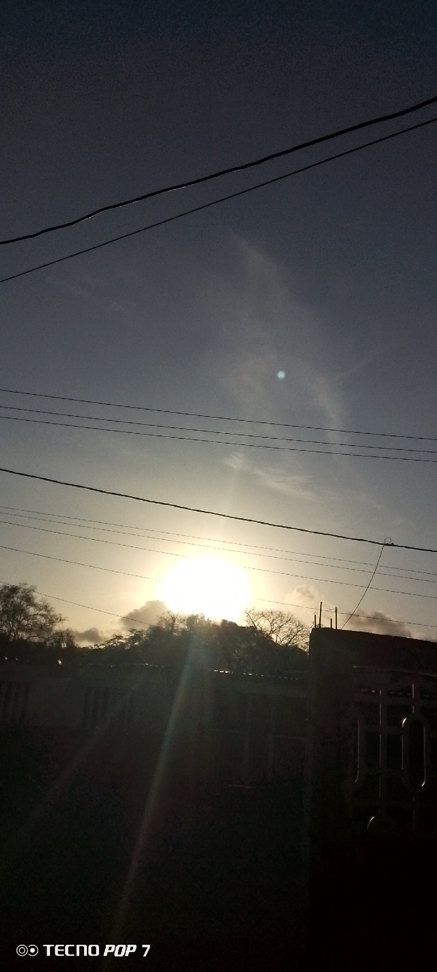 Witness documents sunrise progression over Altagracia, Venezuela