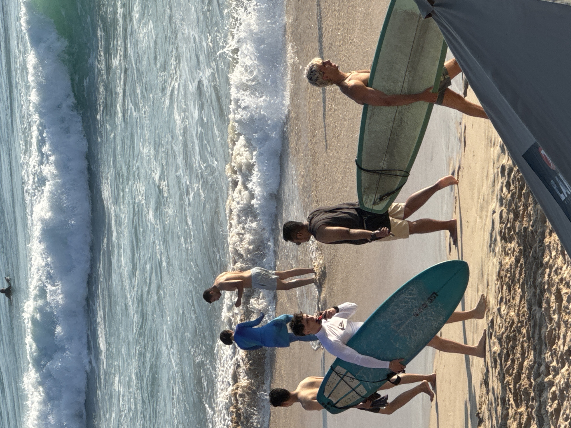 Morning beach activity documented at Kuta Selatan, Indonesia