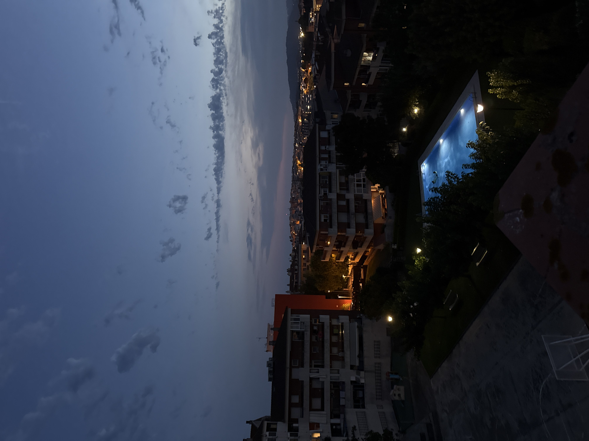 Blanes hosts a large communal outdoor dinner at dusk