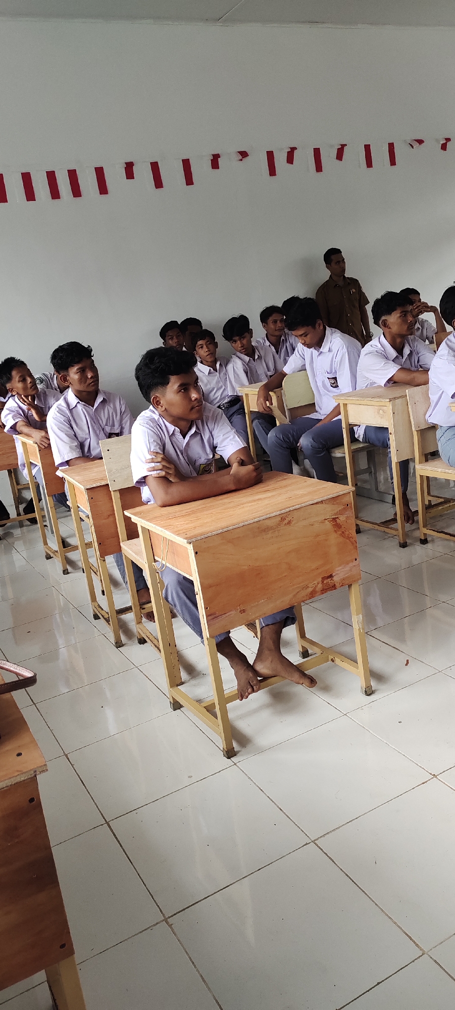 Inside a Langnibong school during an ordinary session