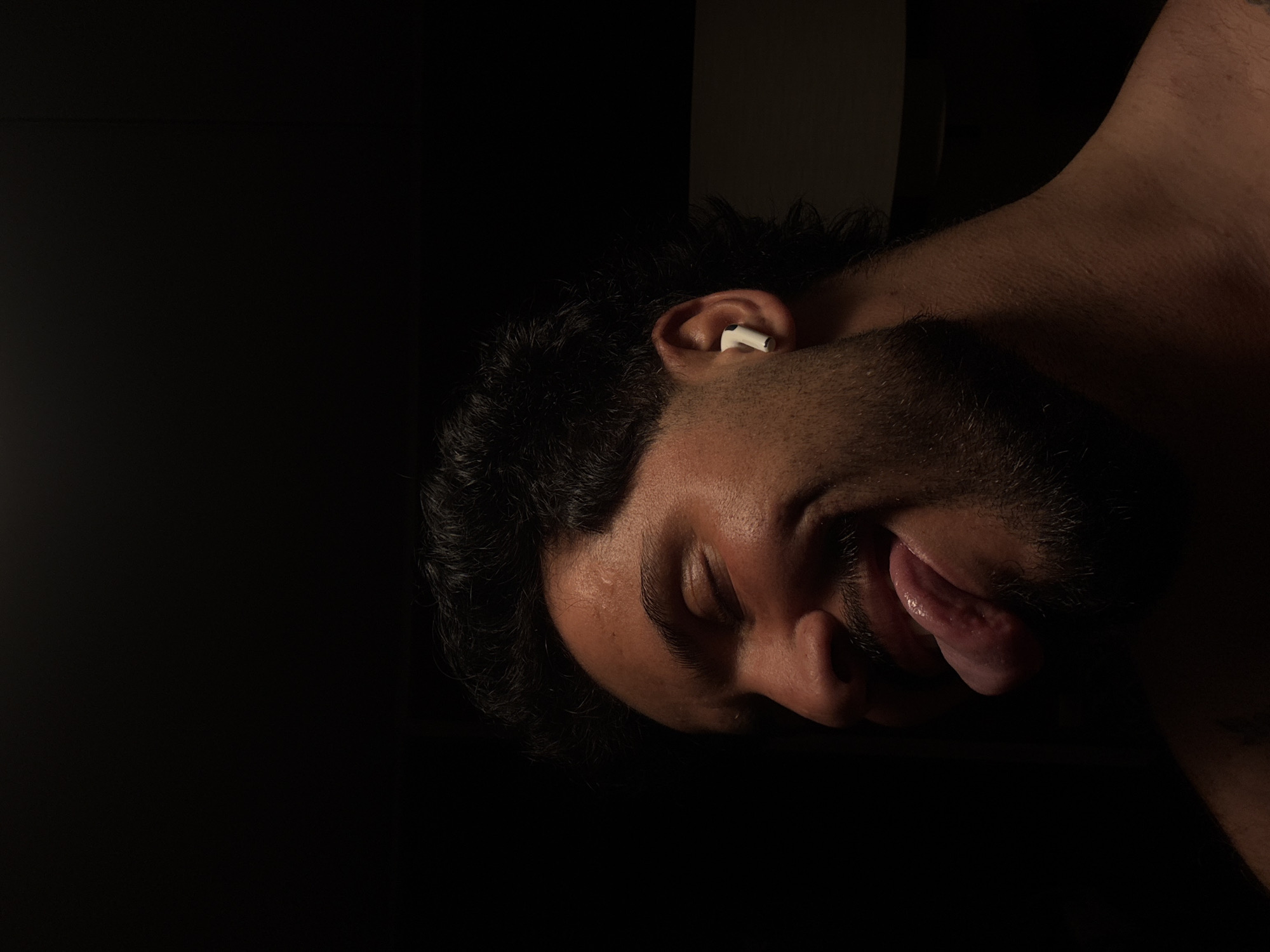 Man photographed twice in Milan elevator and portrait session
