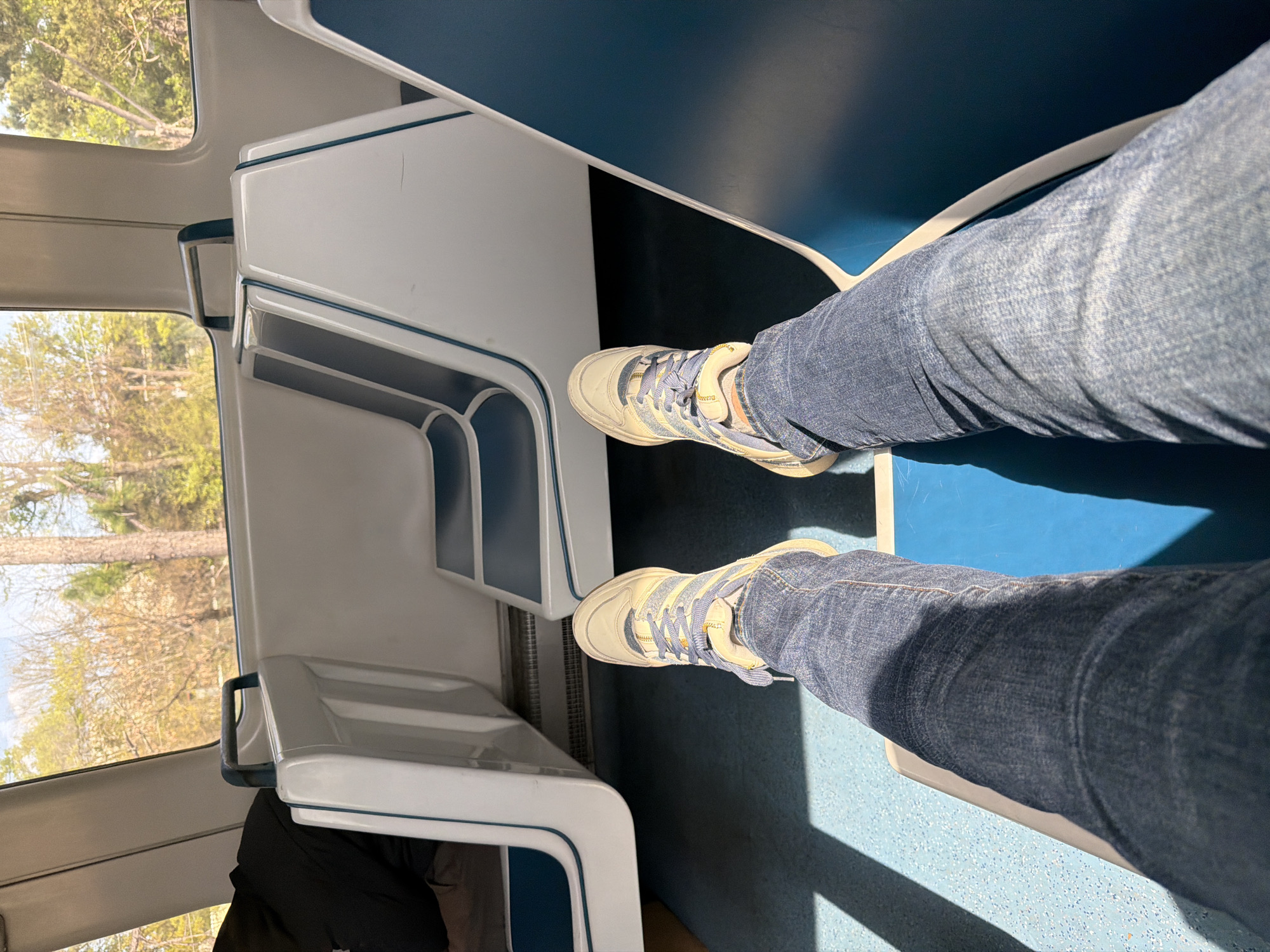 Passenger rides MARTA train in Atlanta