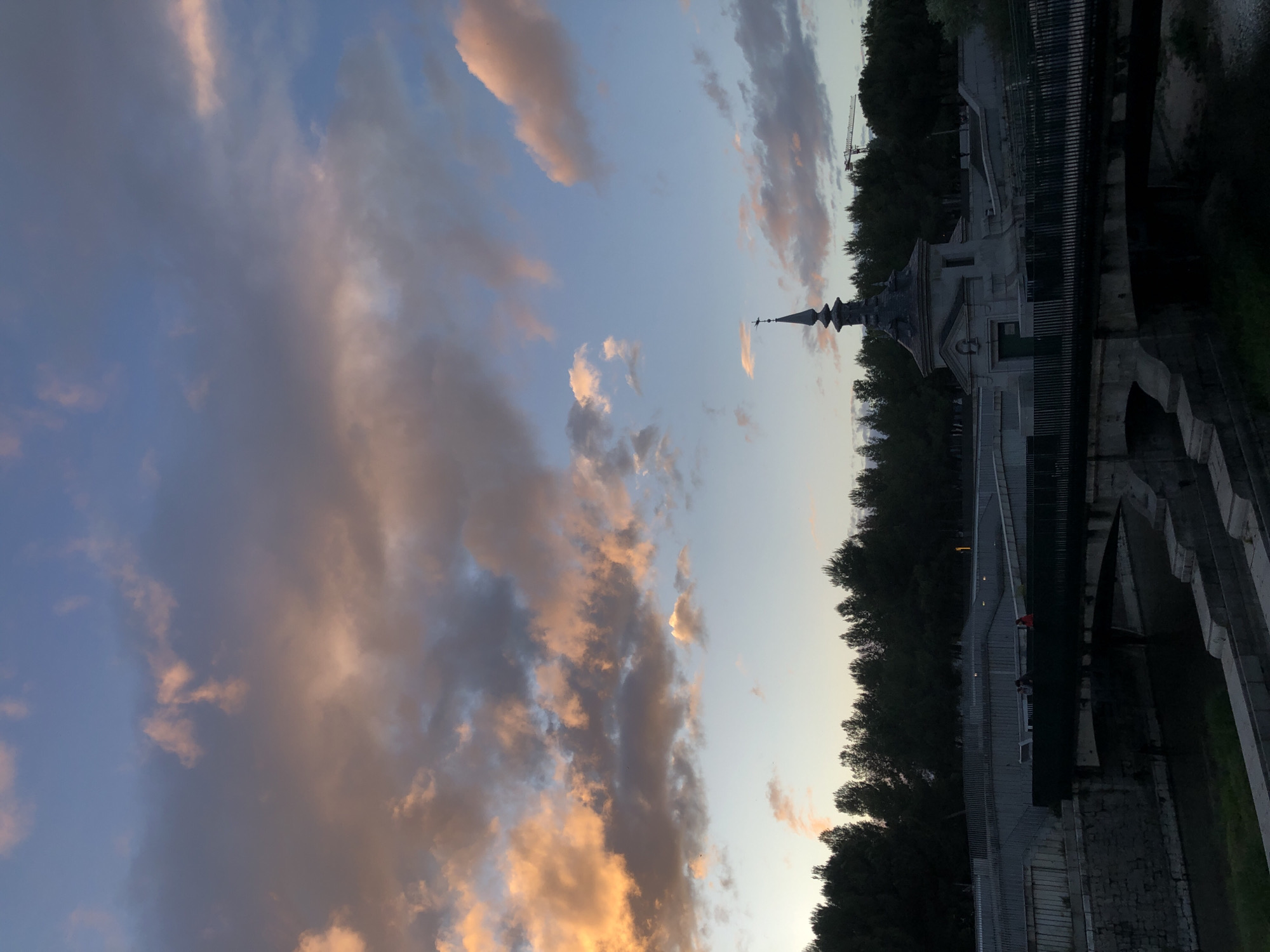 Evening views captured of Madrid's historic landmarks