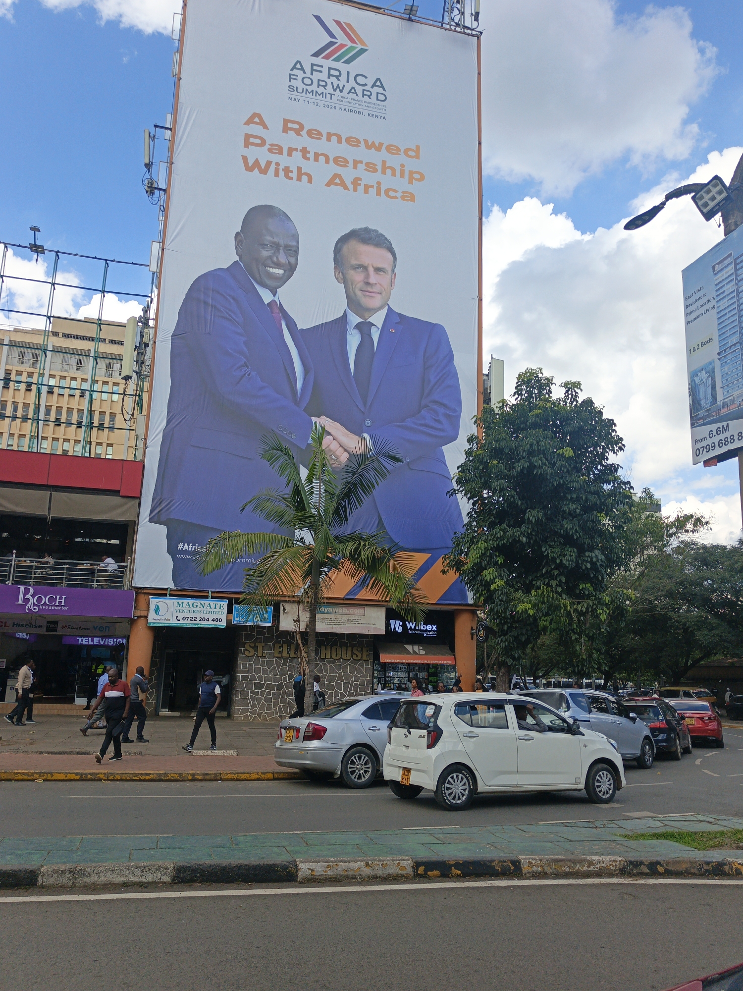 Africa Forward Summit billboard spotted on Nairobi street