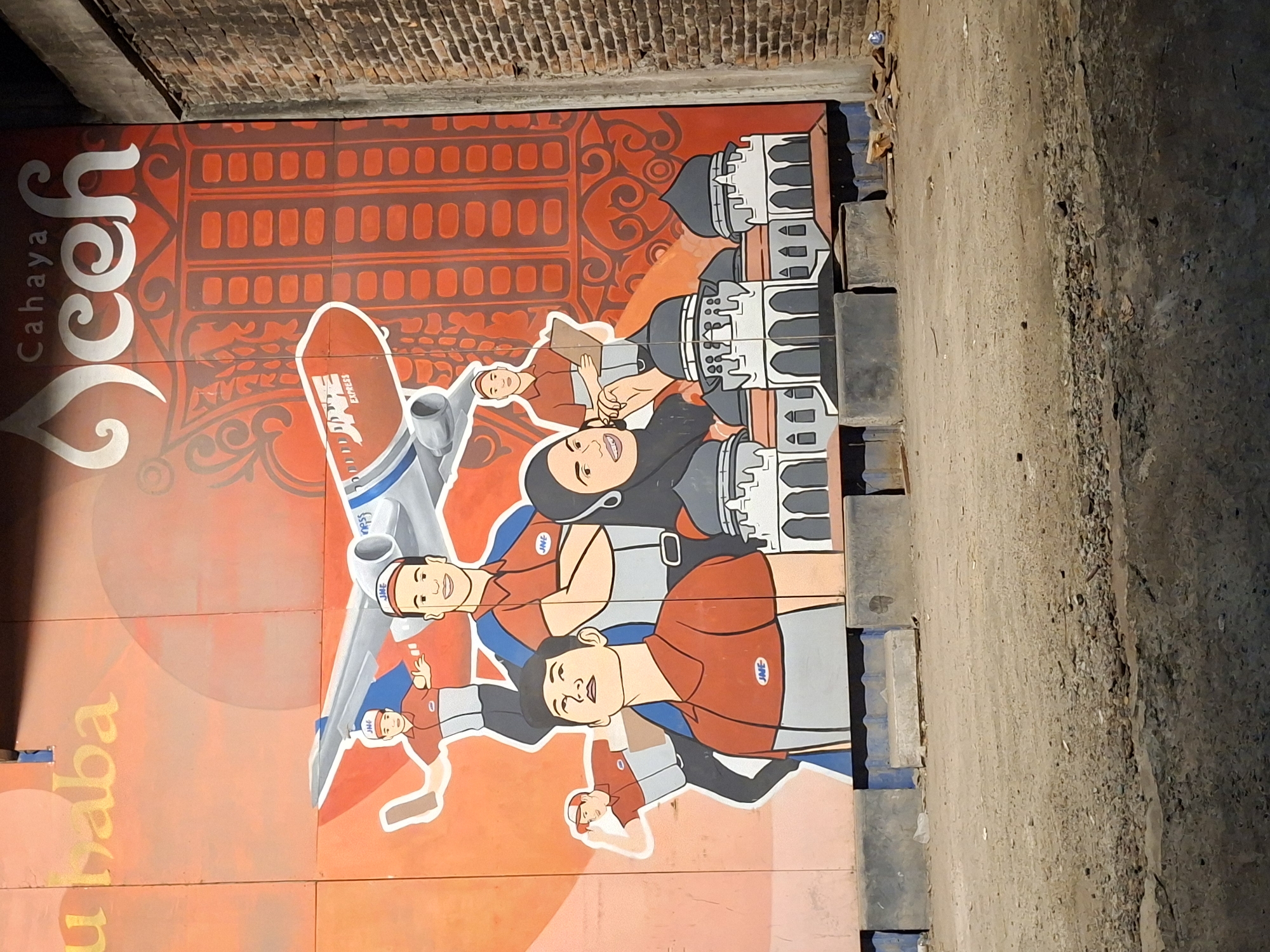 Street art and building views documented in Lhokseumawe
