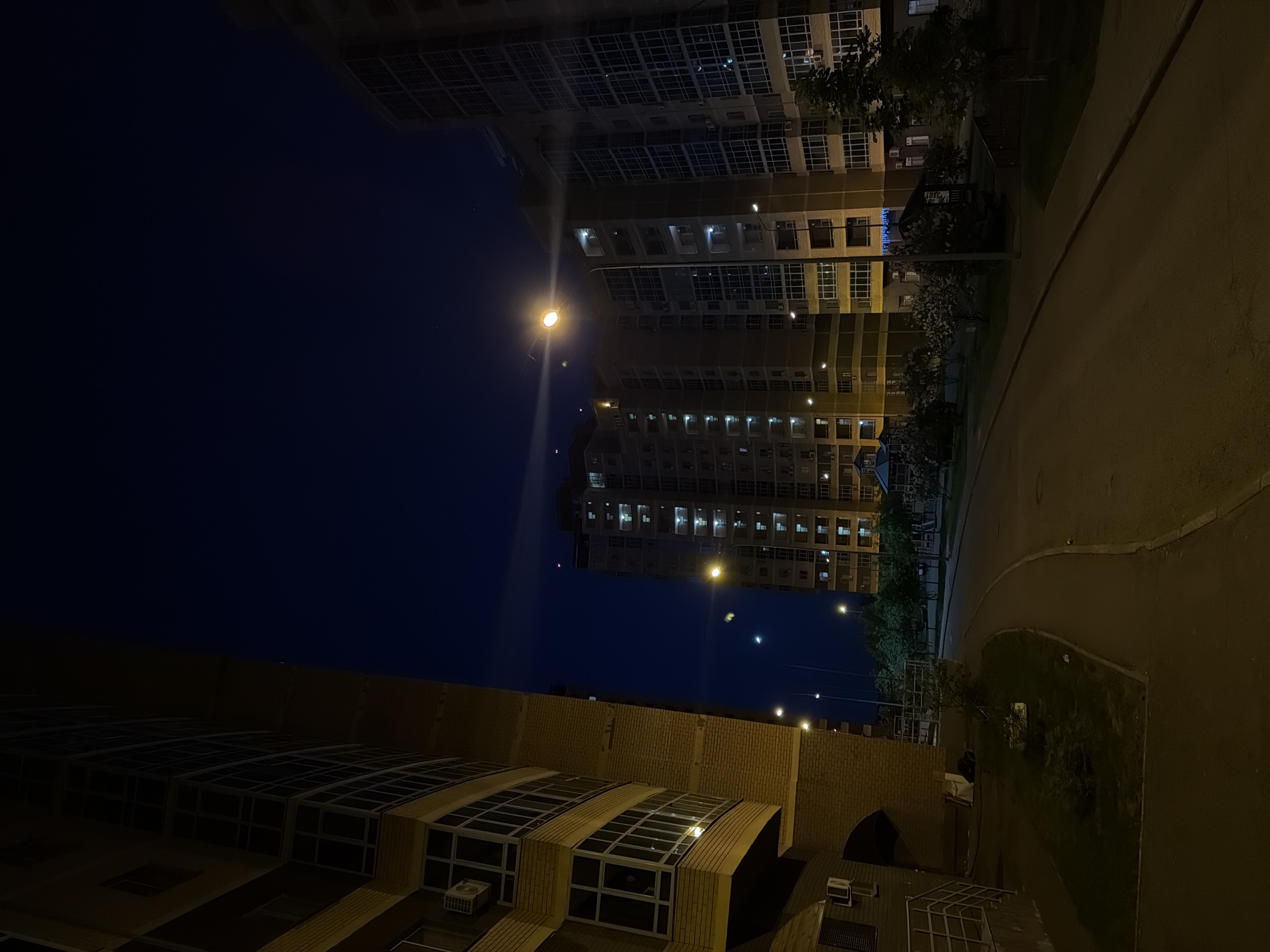 Nighttime urban scene captured in Kazan, Russia