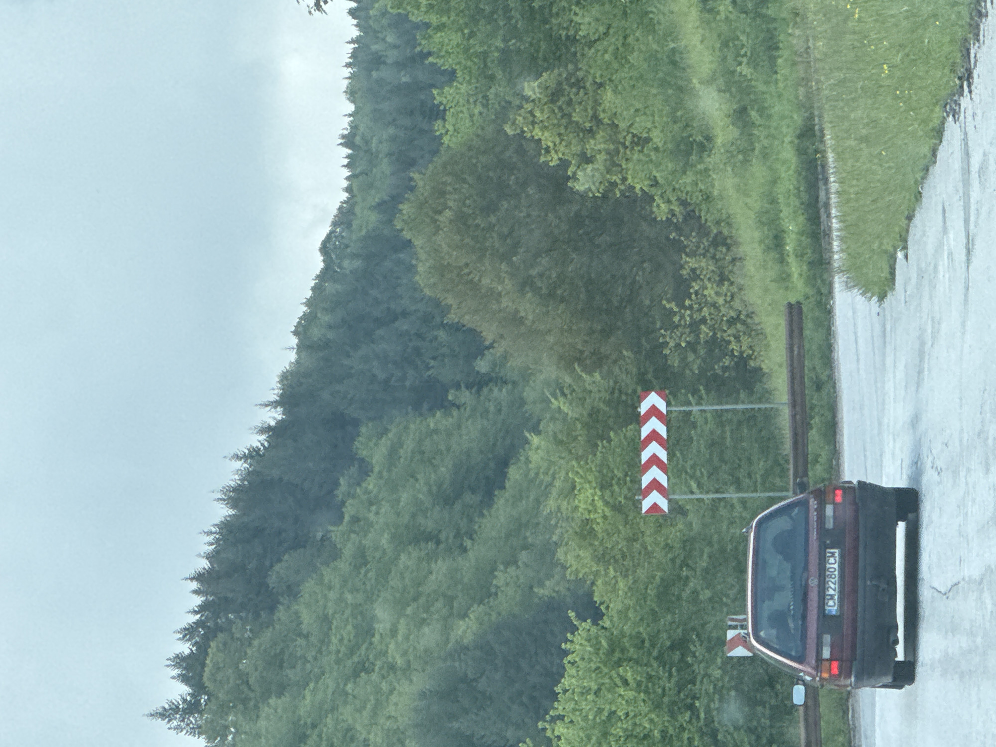 Rural road scenes documented in Chokmanovo, Bulgaria countryside