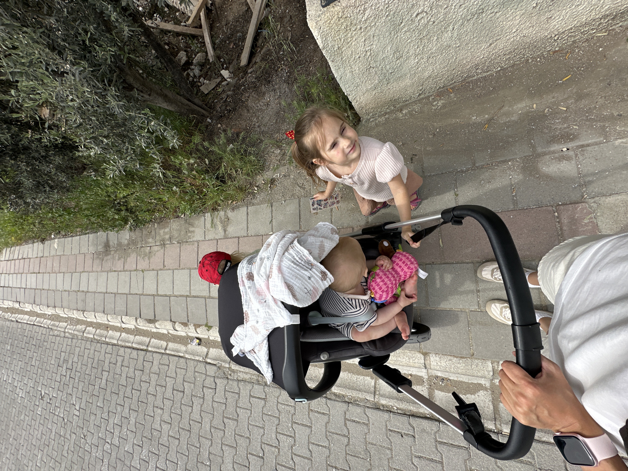 Family enjoys midday outing in Fethiye park with children
