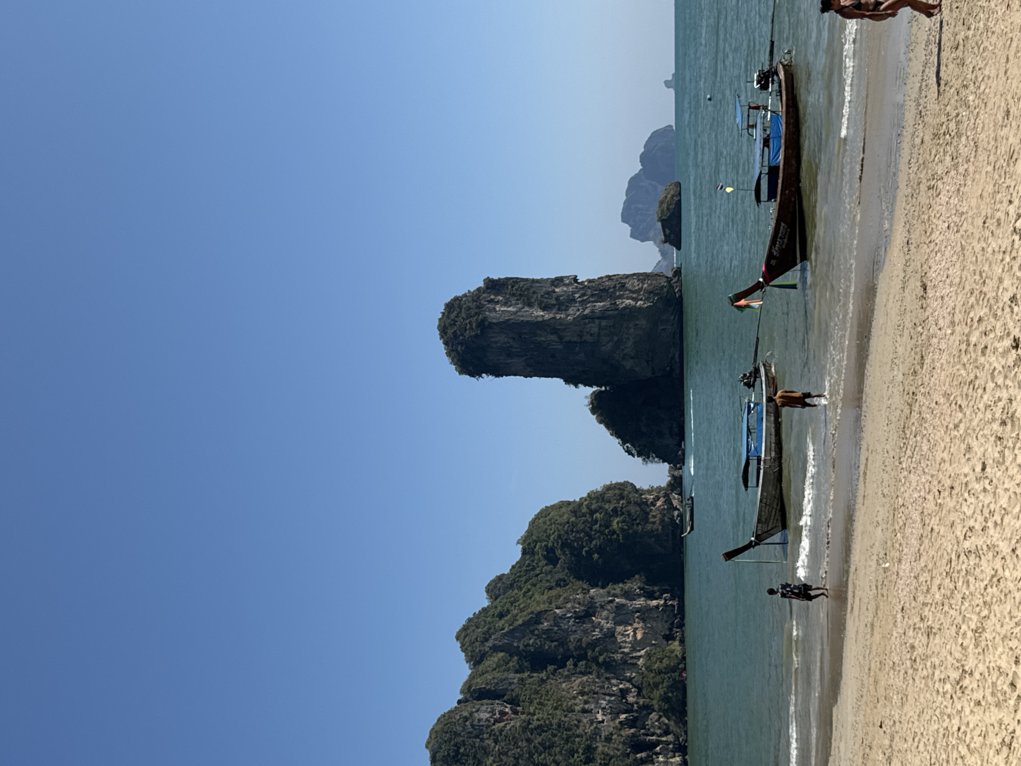 Beach scene captured in Ban Ao Nang, Thailand