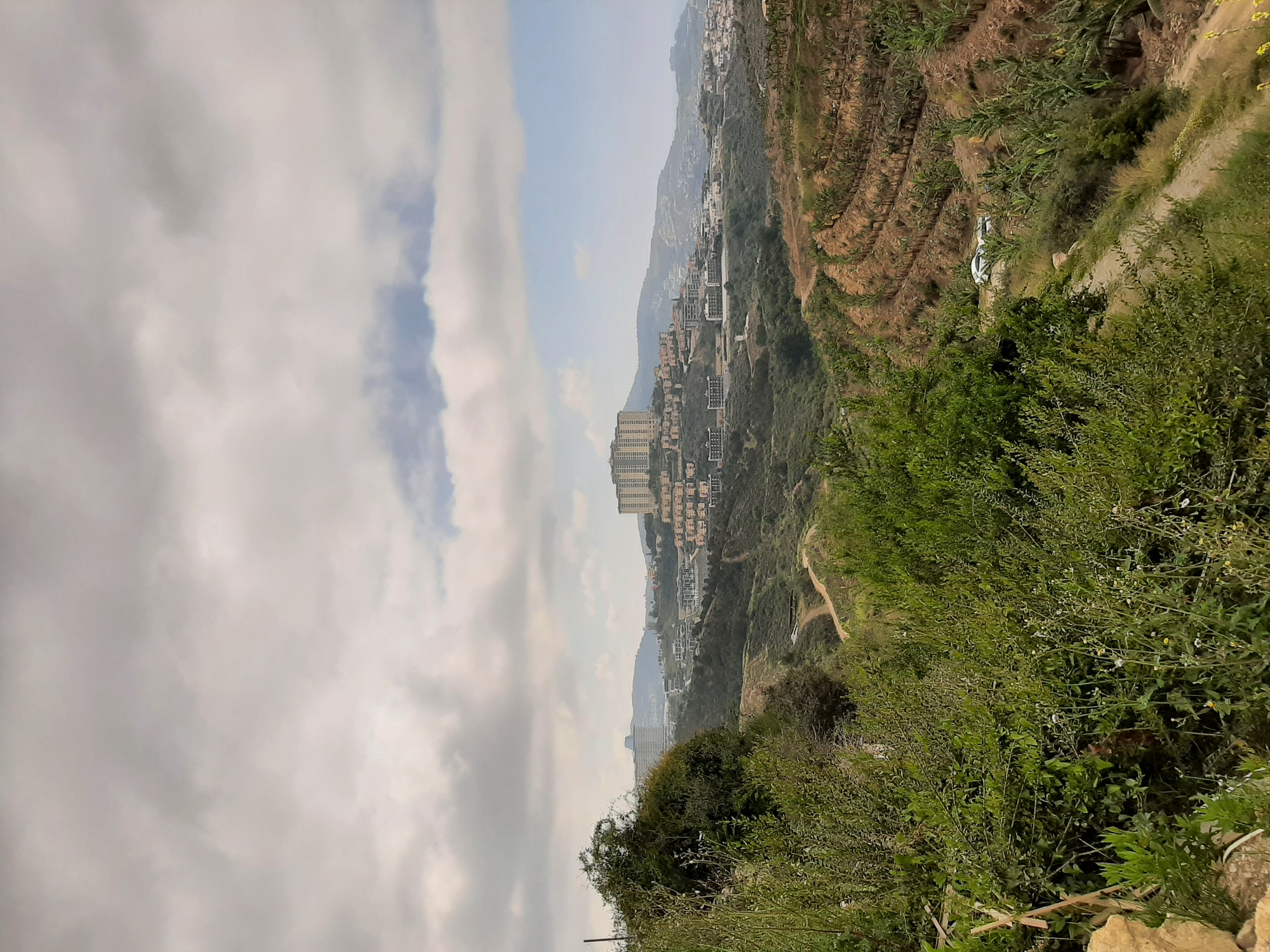 Morning landscape view captured from elevated position in Alanya