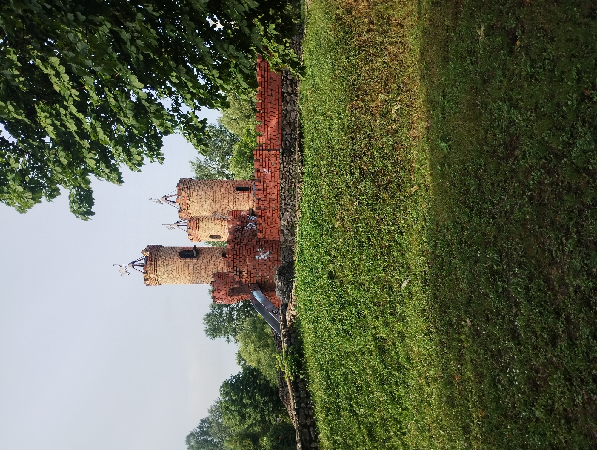 Sumy park life: playgrounds, sculptures, and riverside fishing