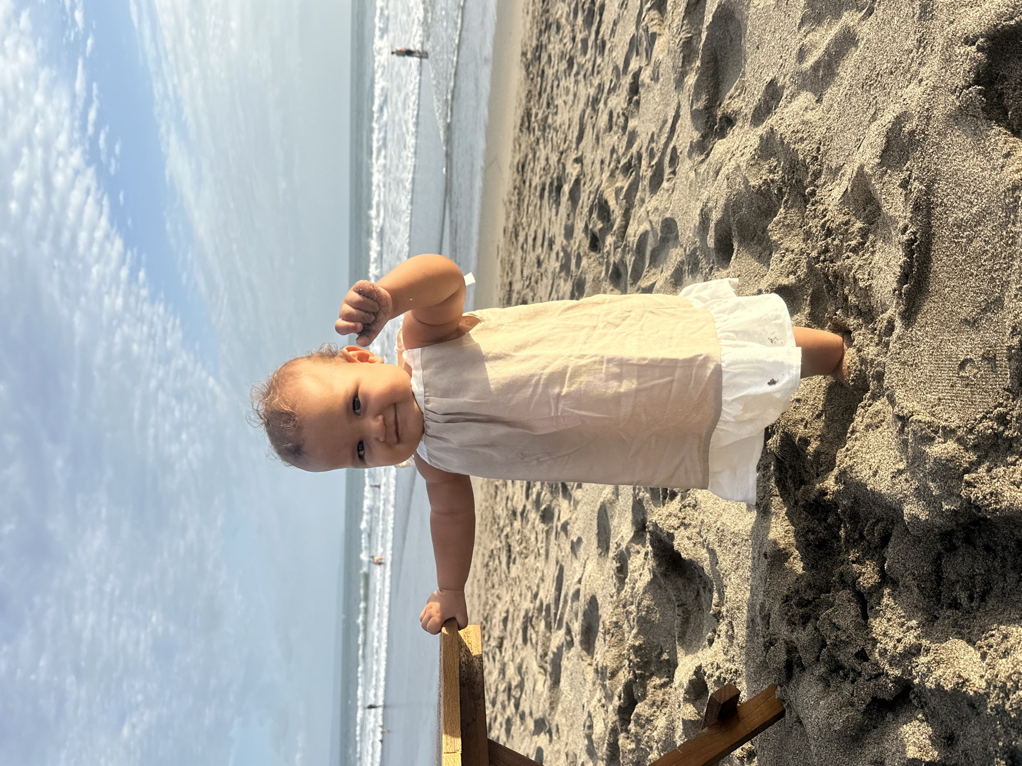 Ordinary morning beach activities observed in North Kuta, Indonesia