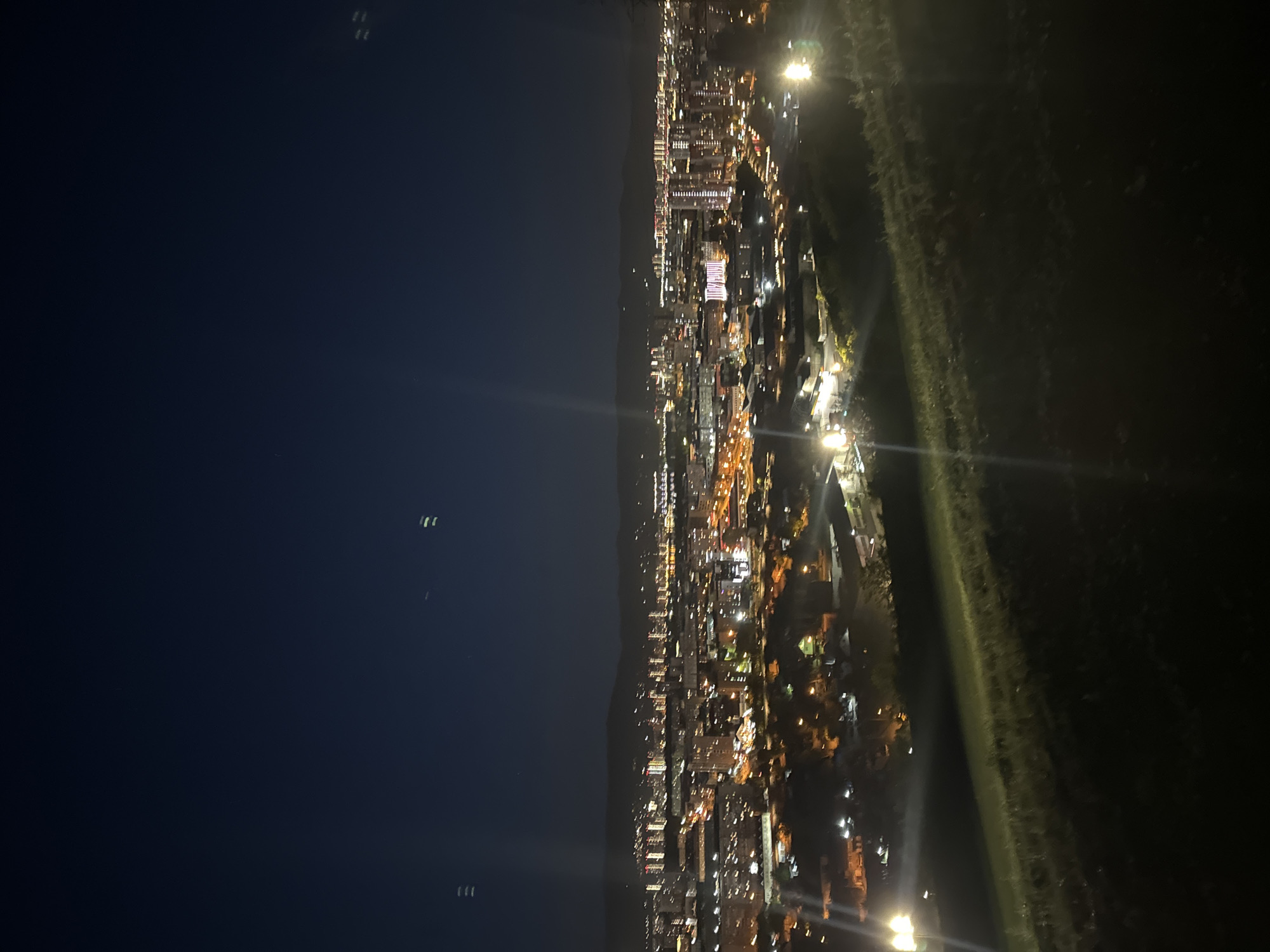 Paraskeva Pyatnitsa Chapel glowing over Krasnoyarsk at night