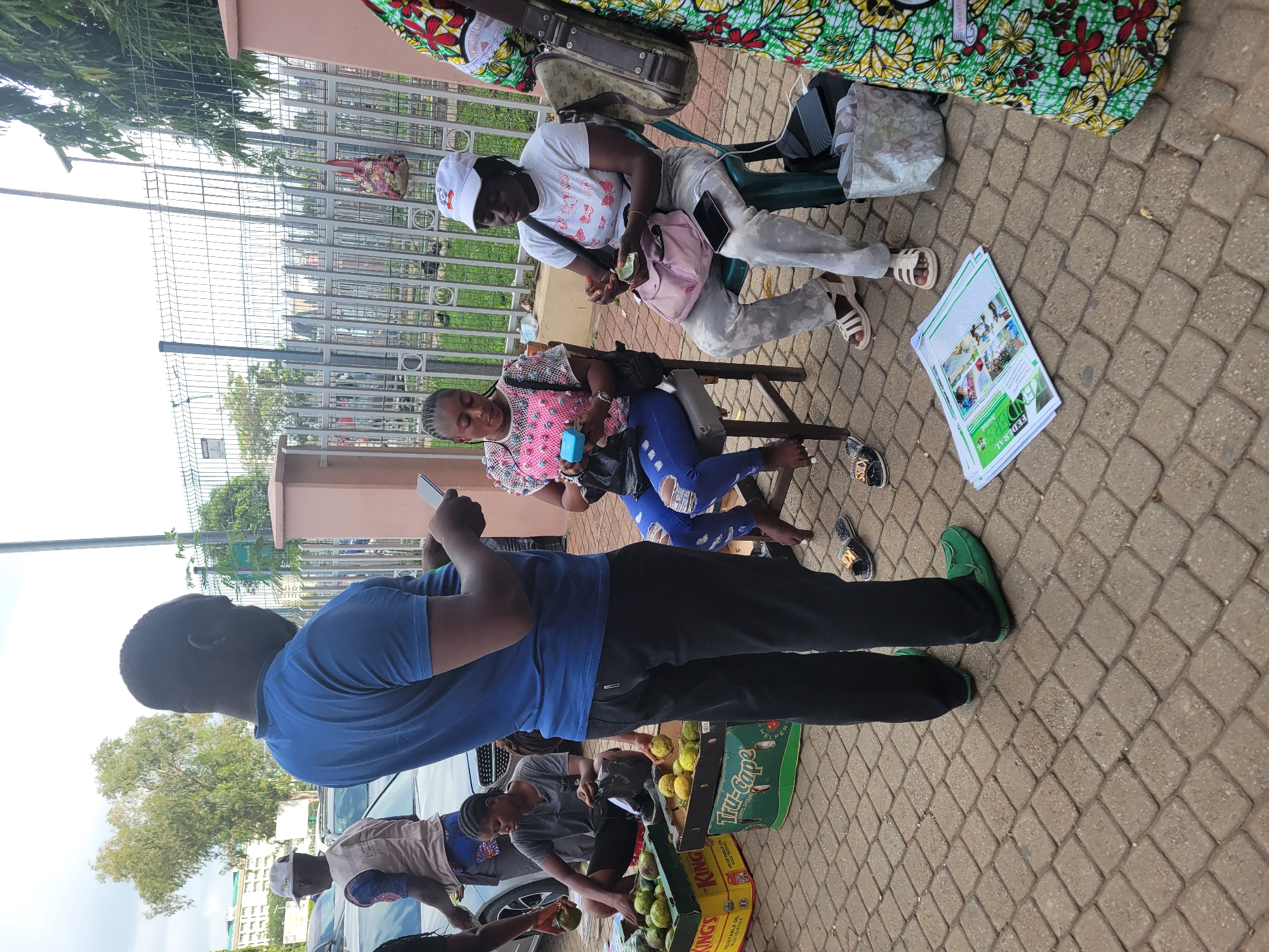 Everyday street commerce scenes captured across Abuja Nigeria