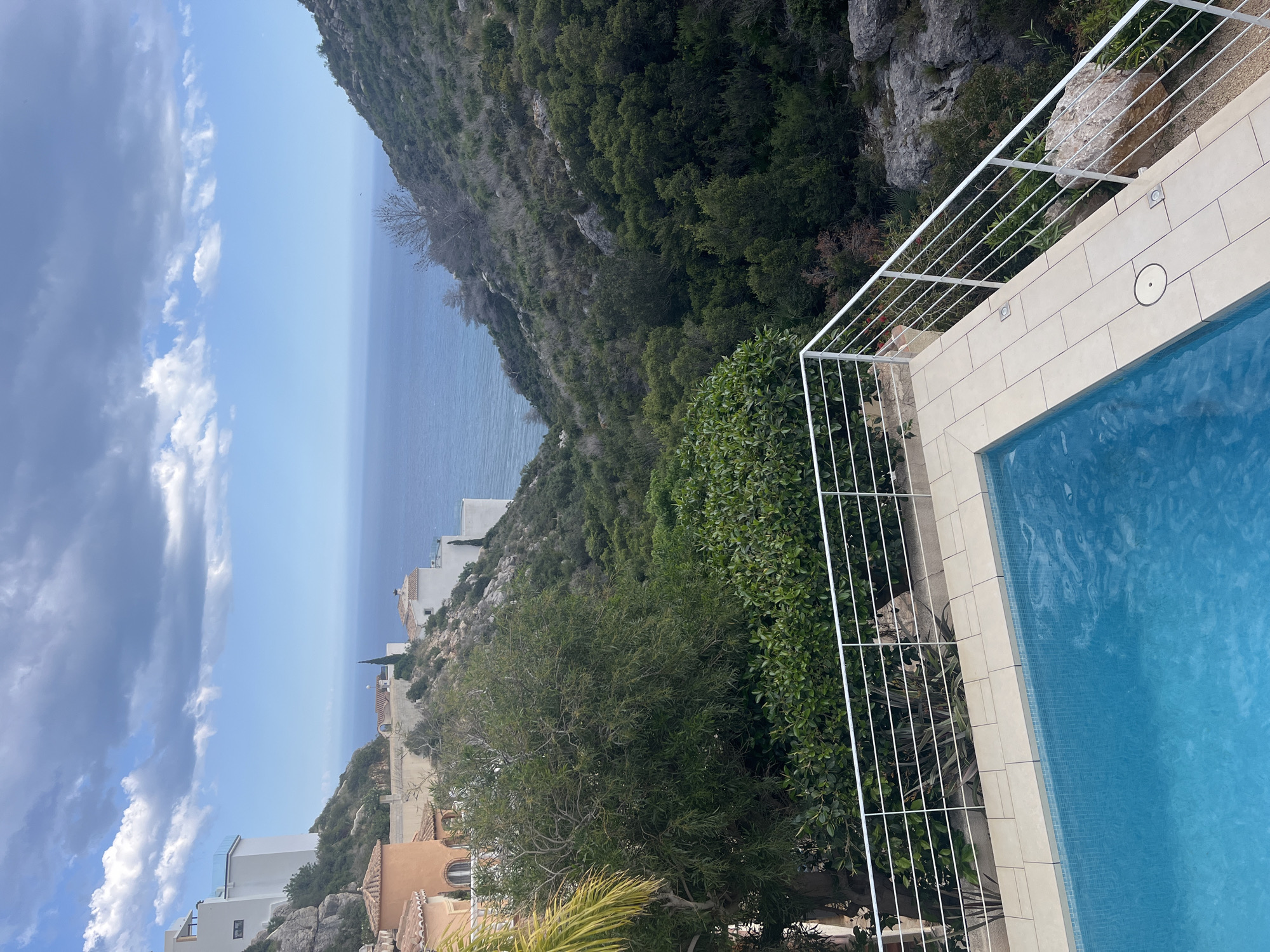 Mediterranean coastal views captured from Benitachell residential area