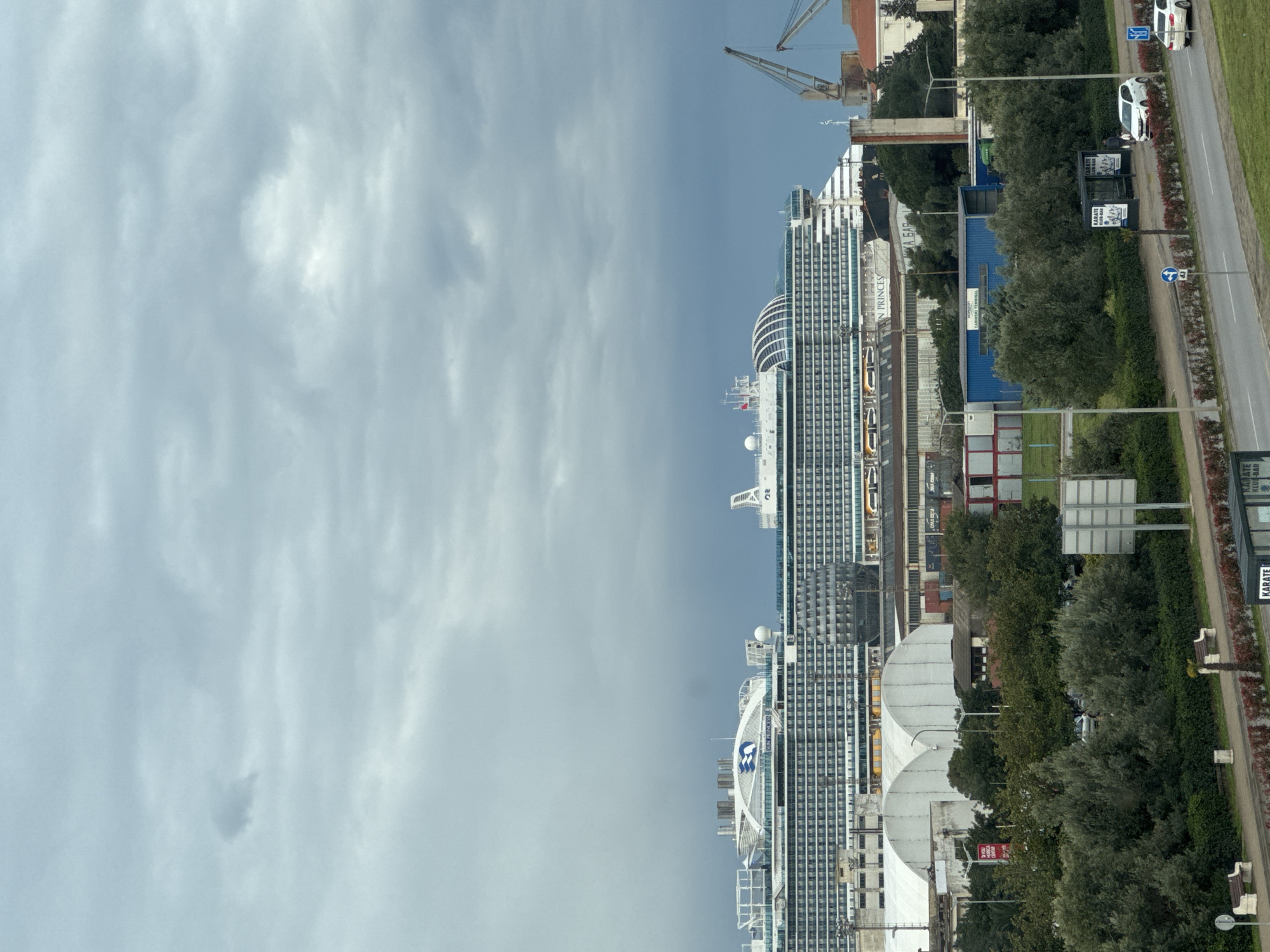 Princess Cruises ship docks at Bar, Montenegro port