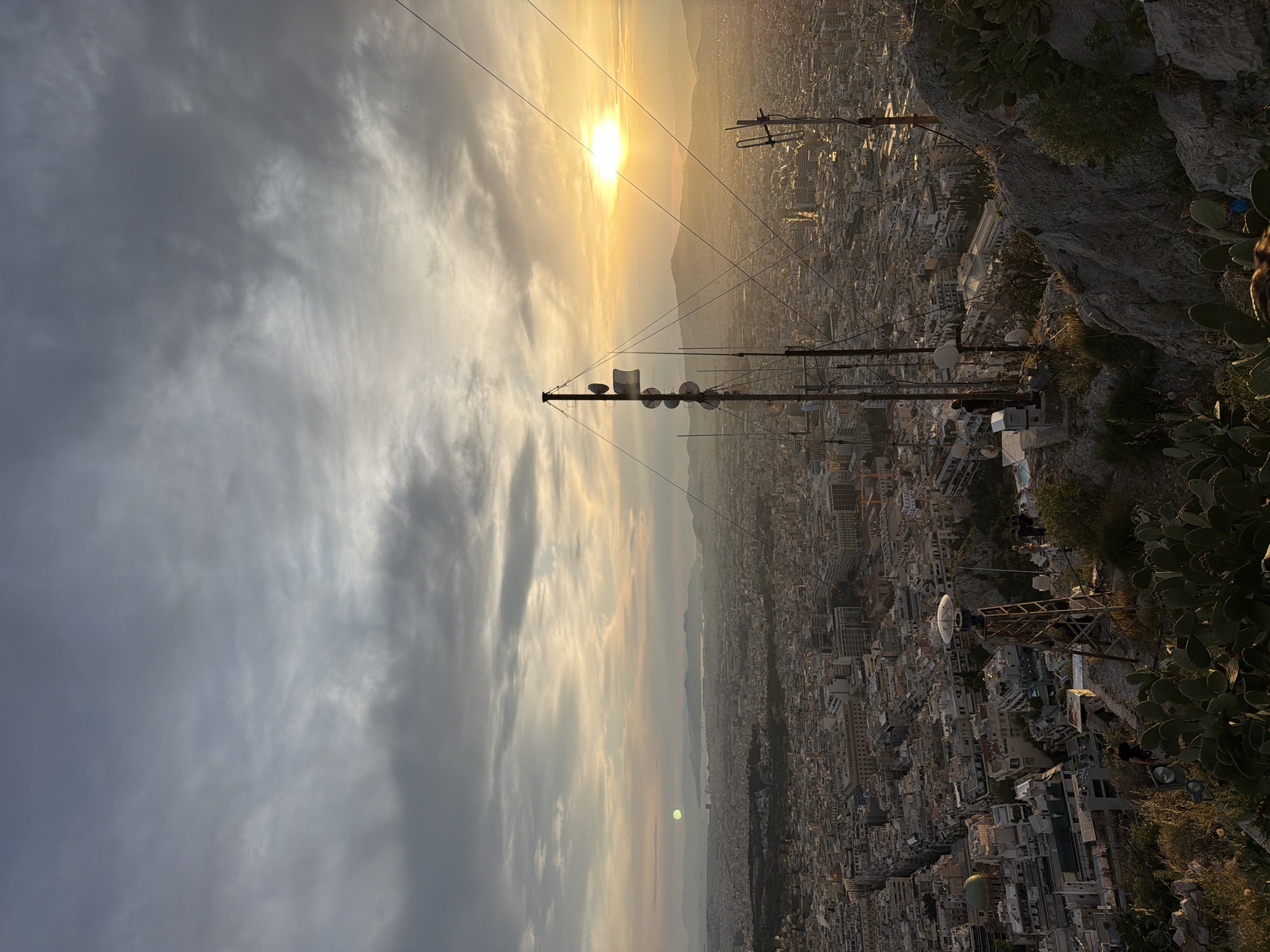 Panoramic Athens cityscape captured from elevated viewpoint