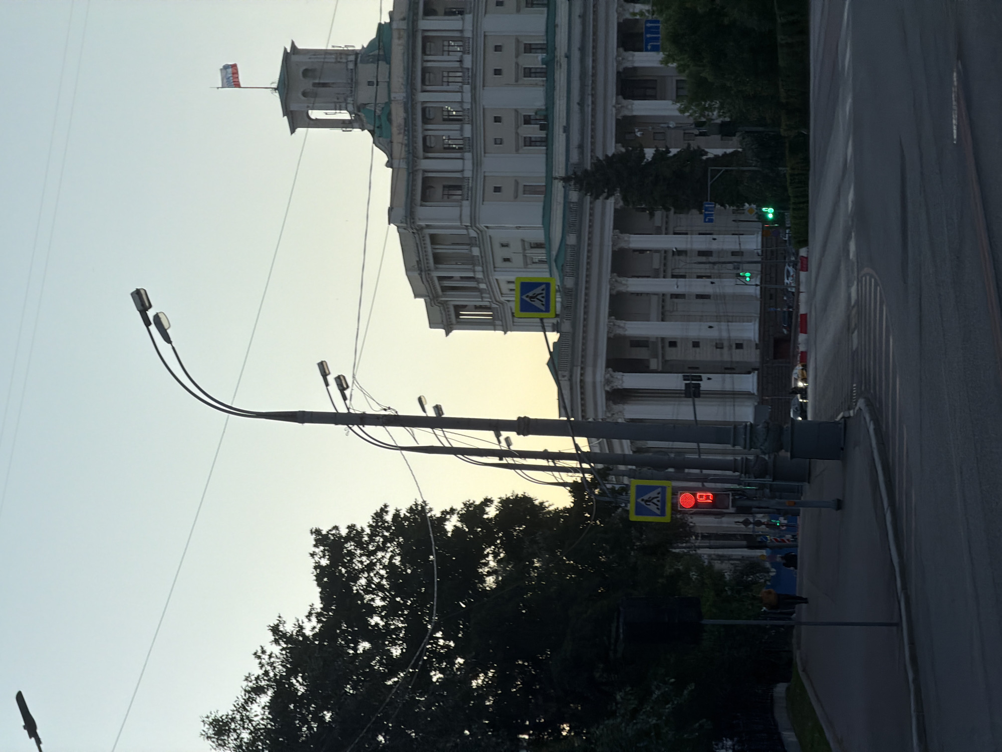 Moscow Mayor's office building documented in afternoon scene