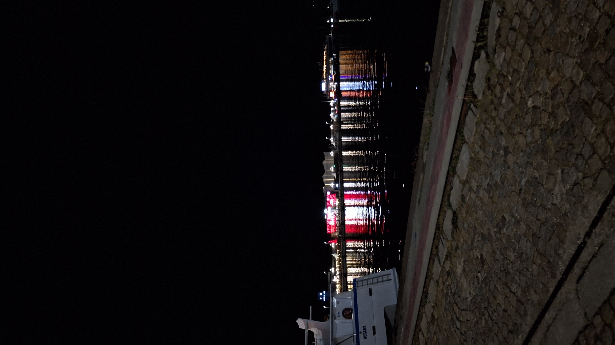 Evening waterfront scenes documented in Varna, Bulgaria