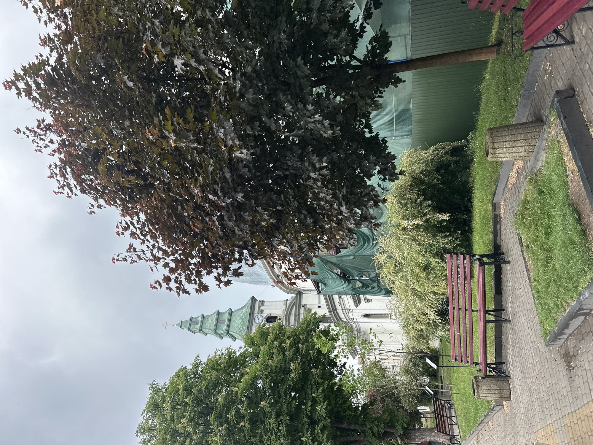 Witness documents monuments and street scenes in Ternopil, Ukraine