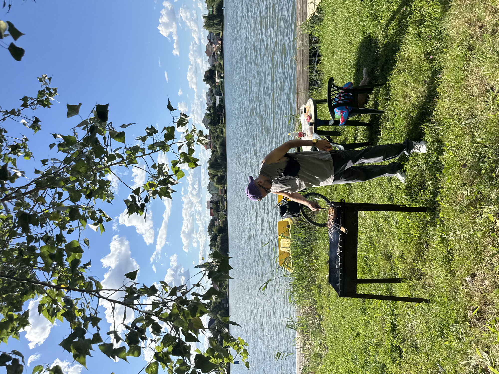 Lazy summer cookout by the lake in Engels, Russia