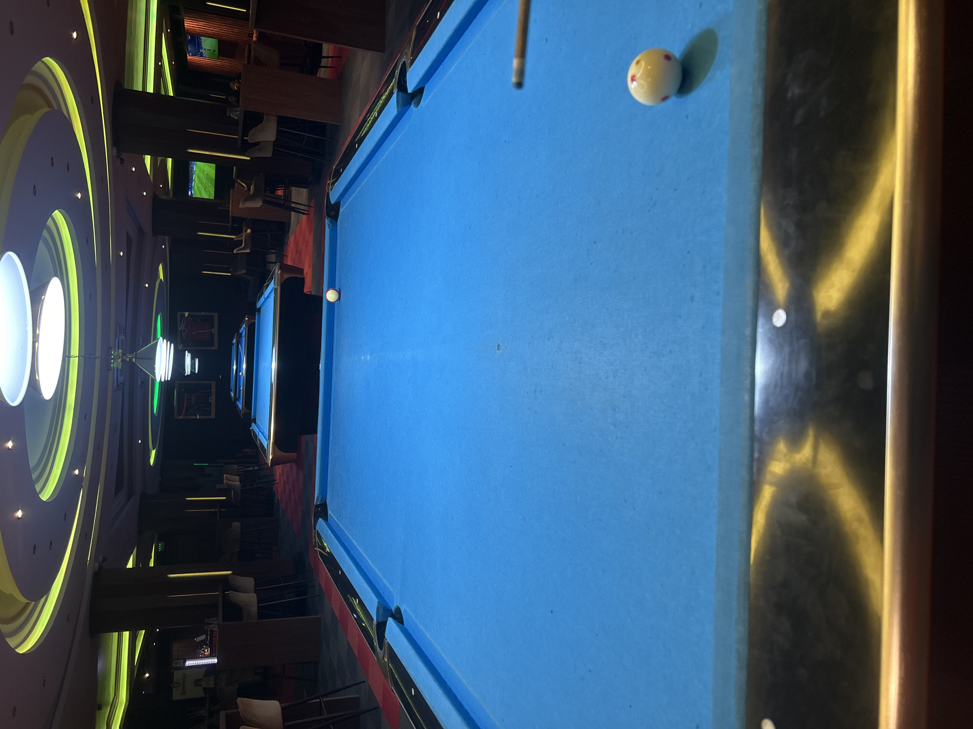 Evening billiards session documented at Sofia club