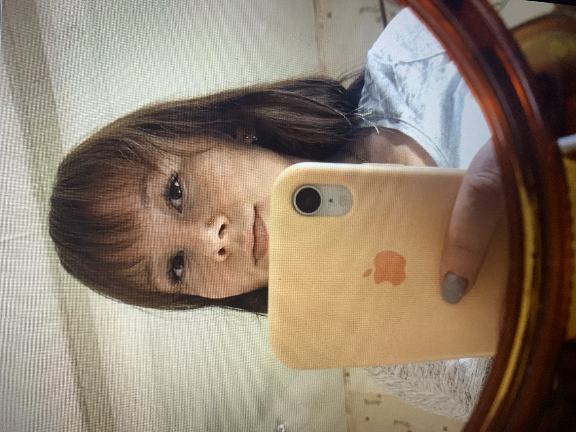 Morning moments in Izhevsk: selfie and drink captured separately