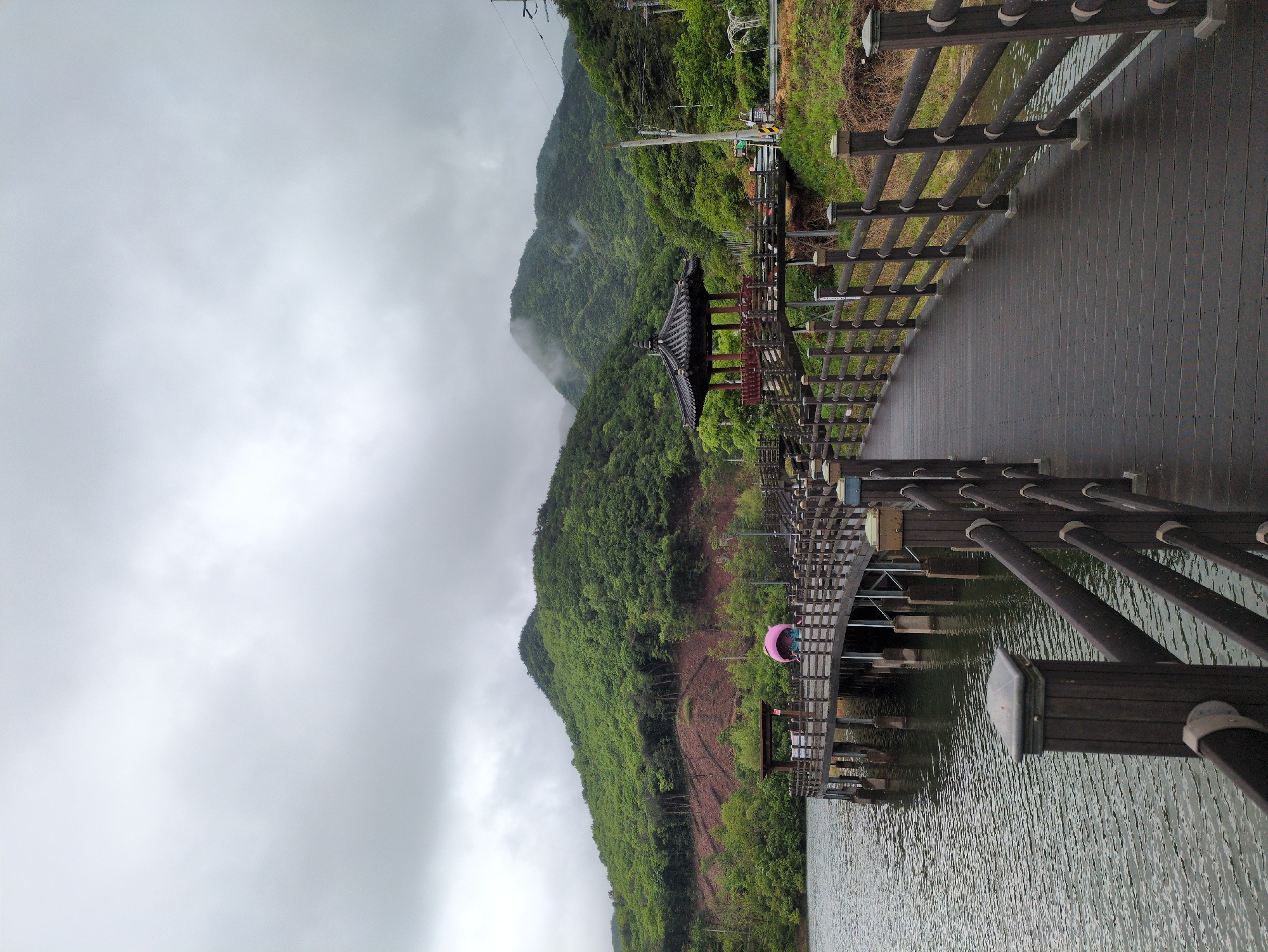 Morning lake visit documented in foggy Jangchan-ri, South Korea