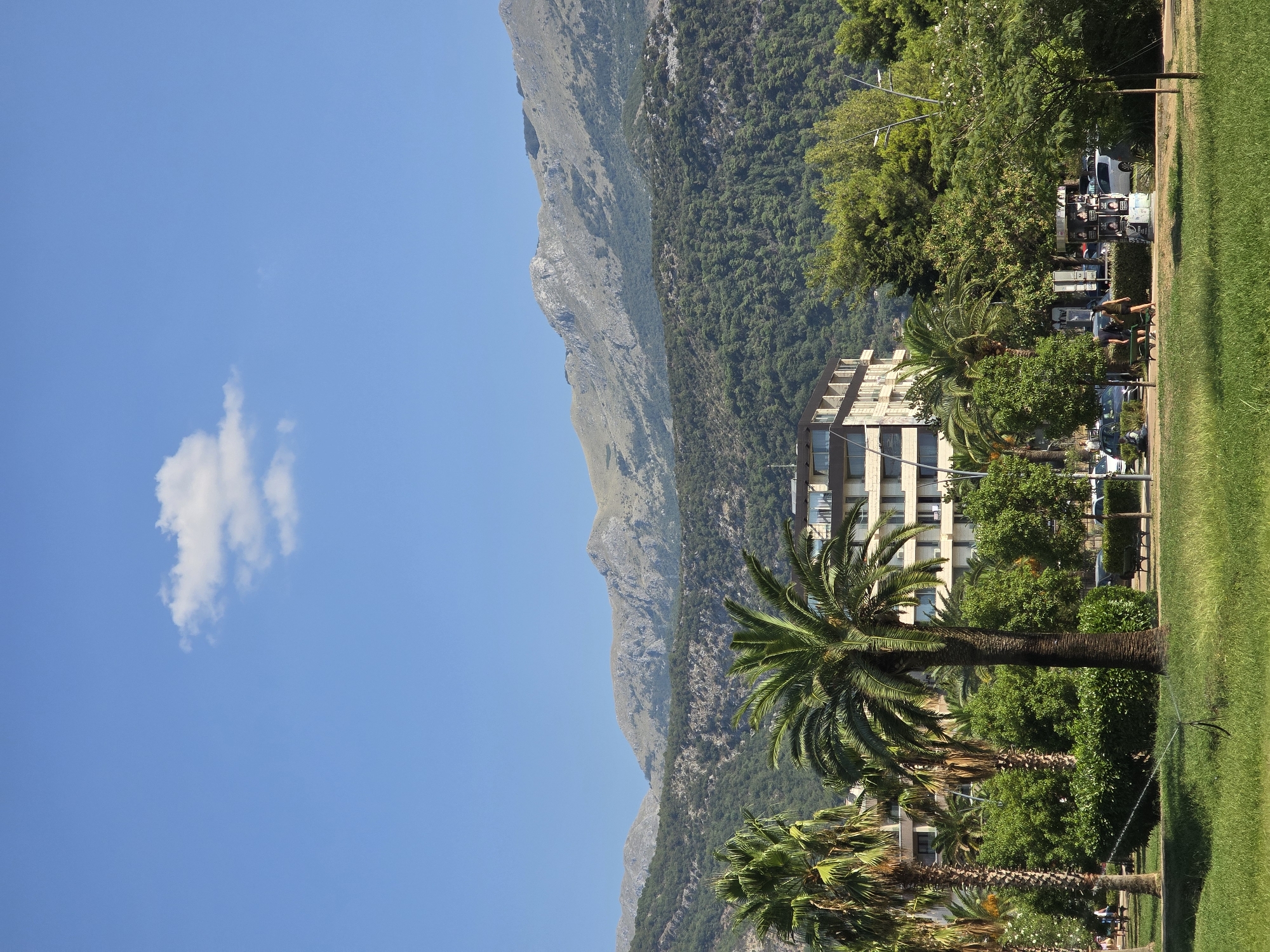 Quiet summer morning on the streets of Budva, Montenegro