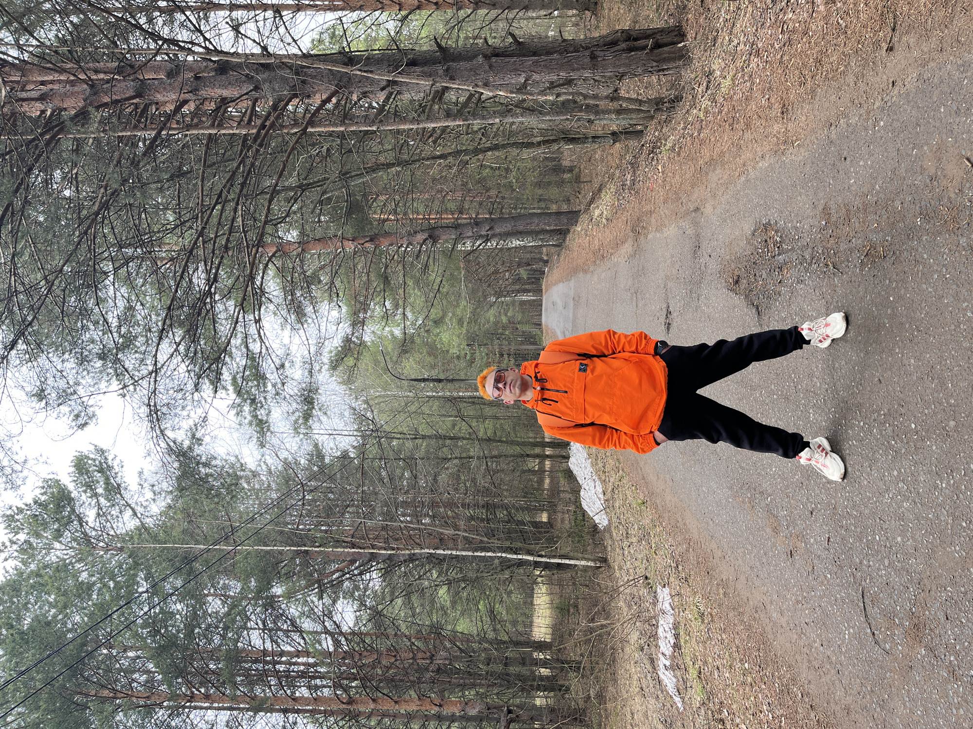 Forest visit documented in Chaikovsky, Russia woods