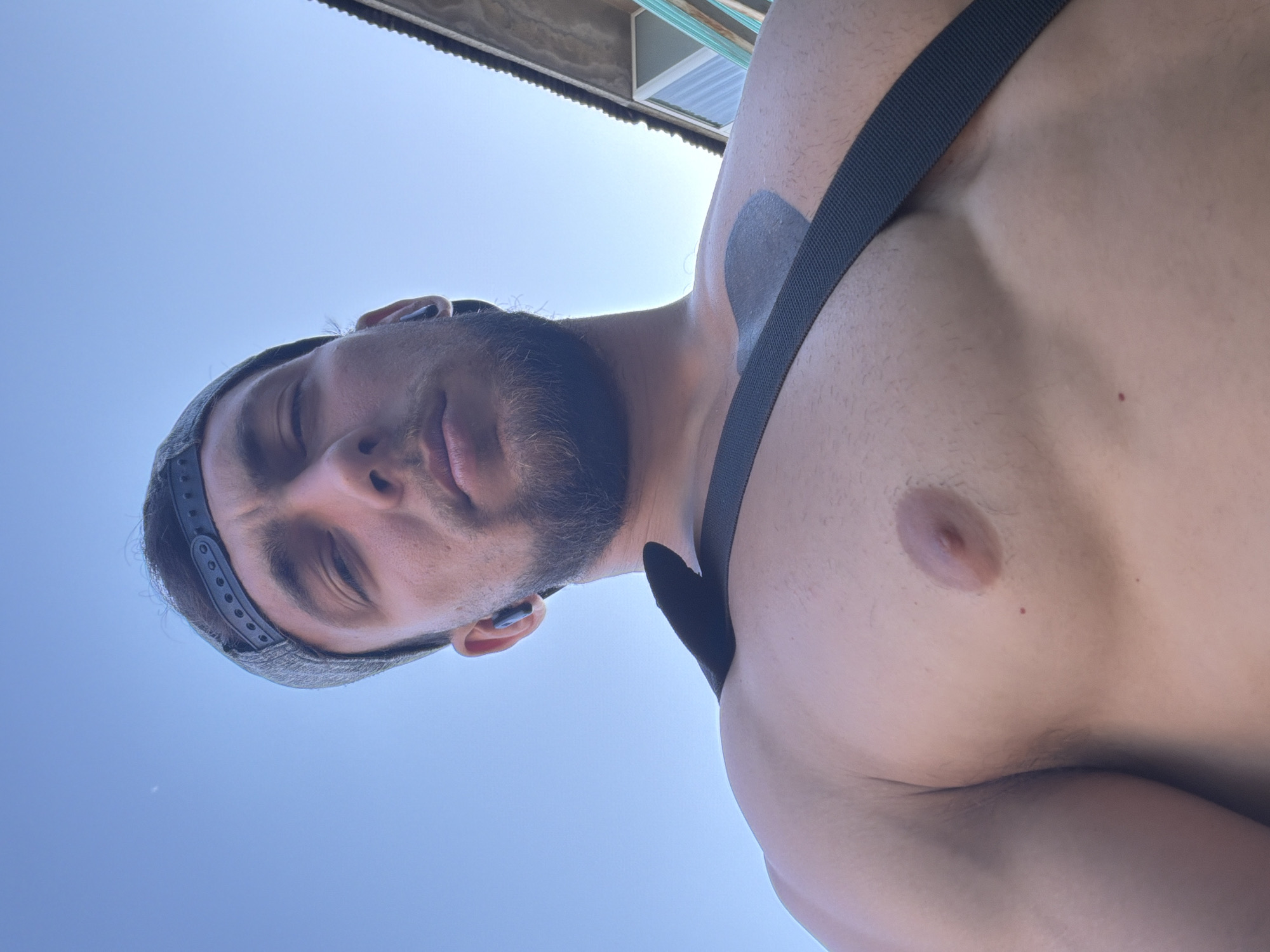 Selfie shots in Tsarevo under a clear Bulgarian sky
