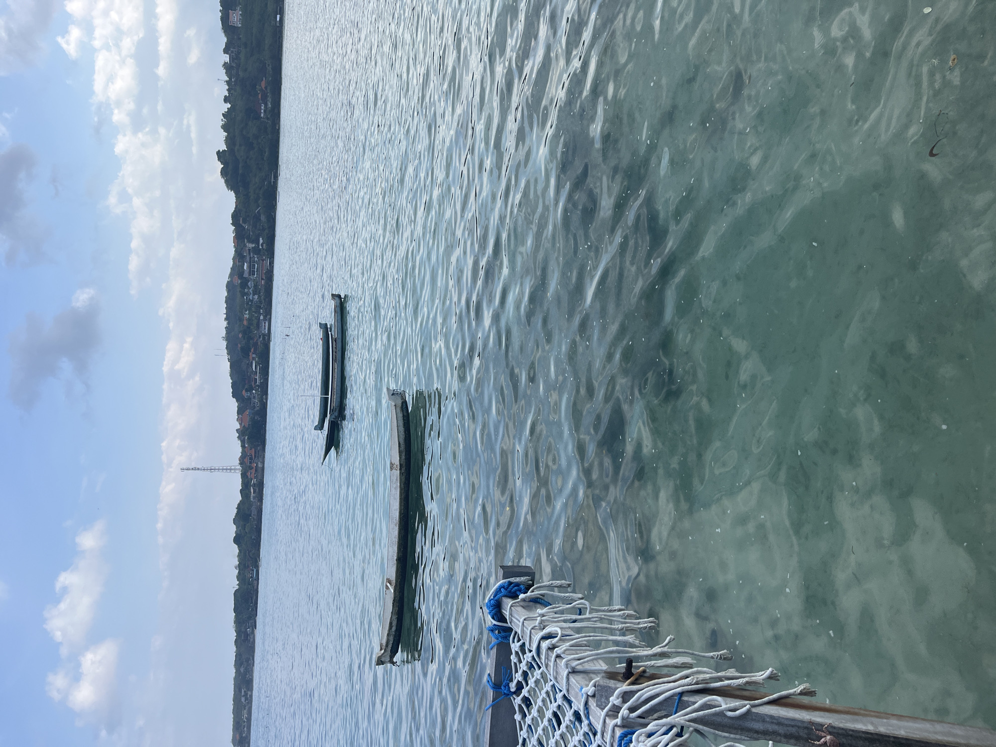 Quiet resort evening on the water in Nusa Penida