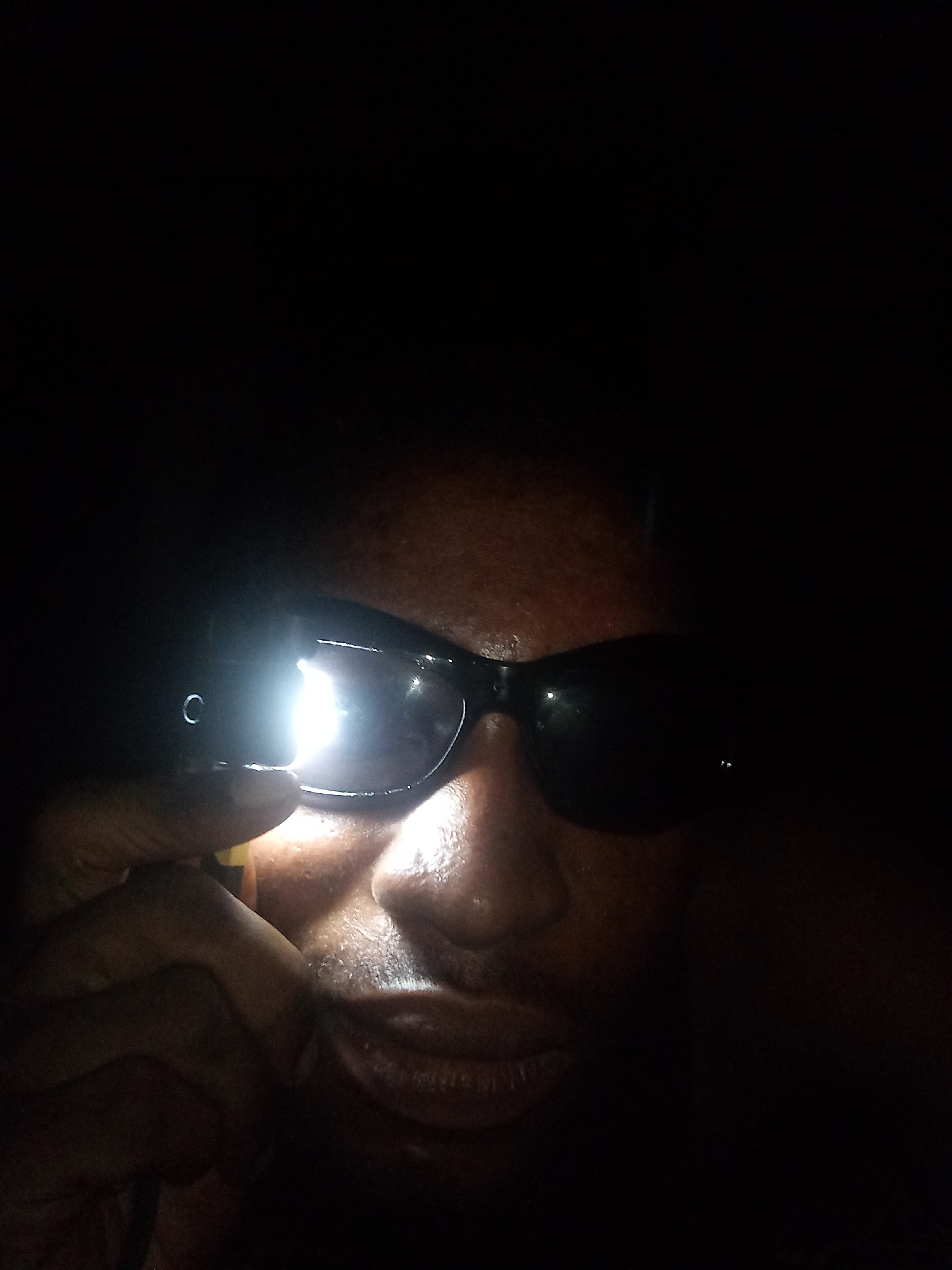 Man Takes Multiple Lit Selfies in Keffiyeh, Lokoja Nigeria