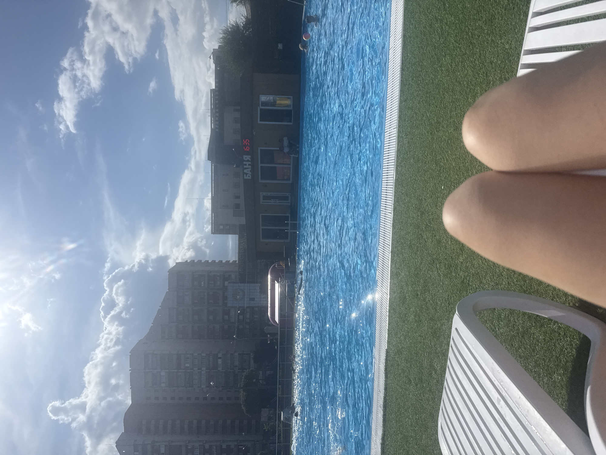 Summer pool day and vintage finds in Magnitogorsk