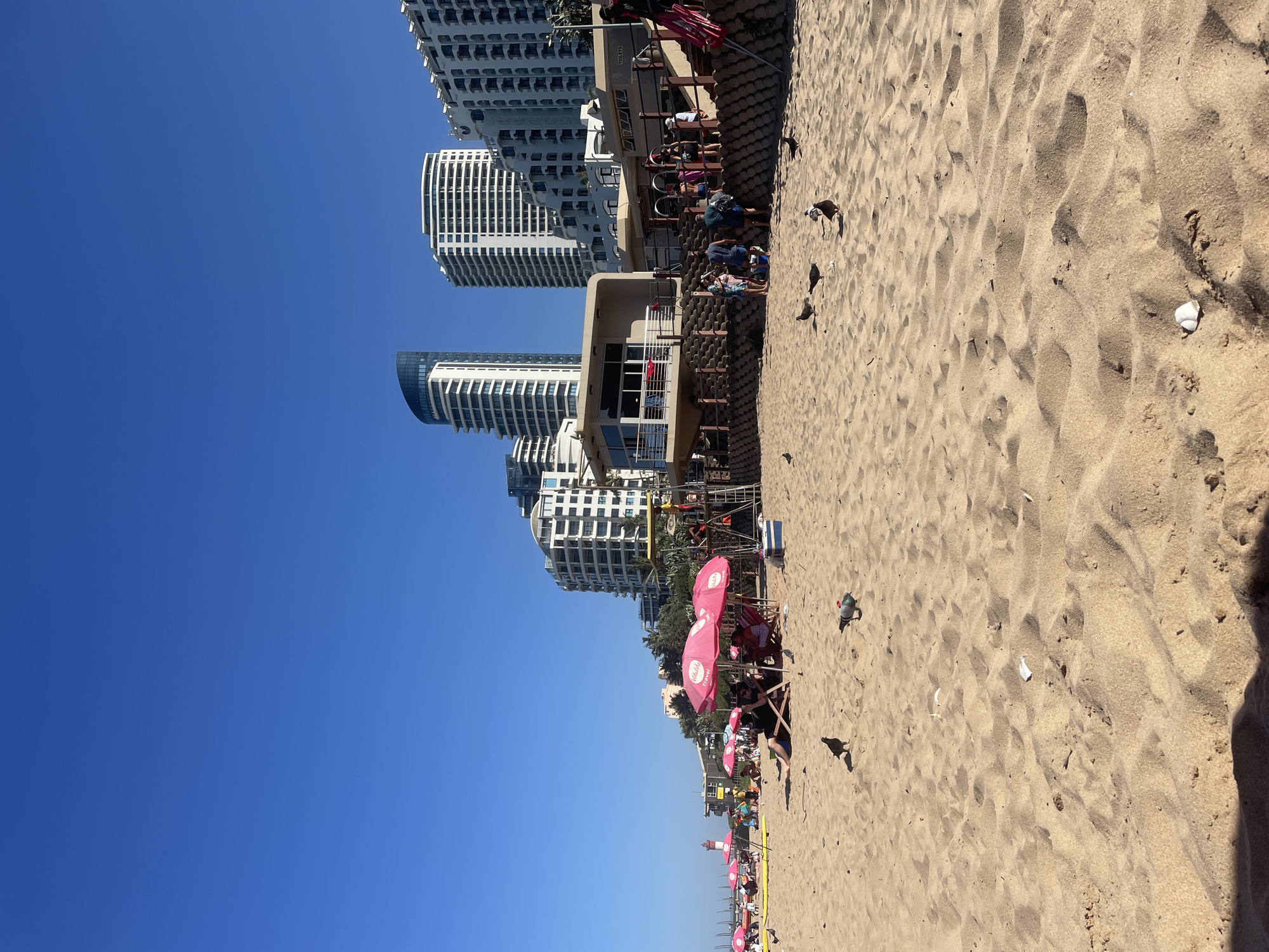 Ordinary beach day captured at Umhlanga, South Africa