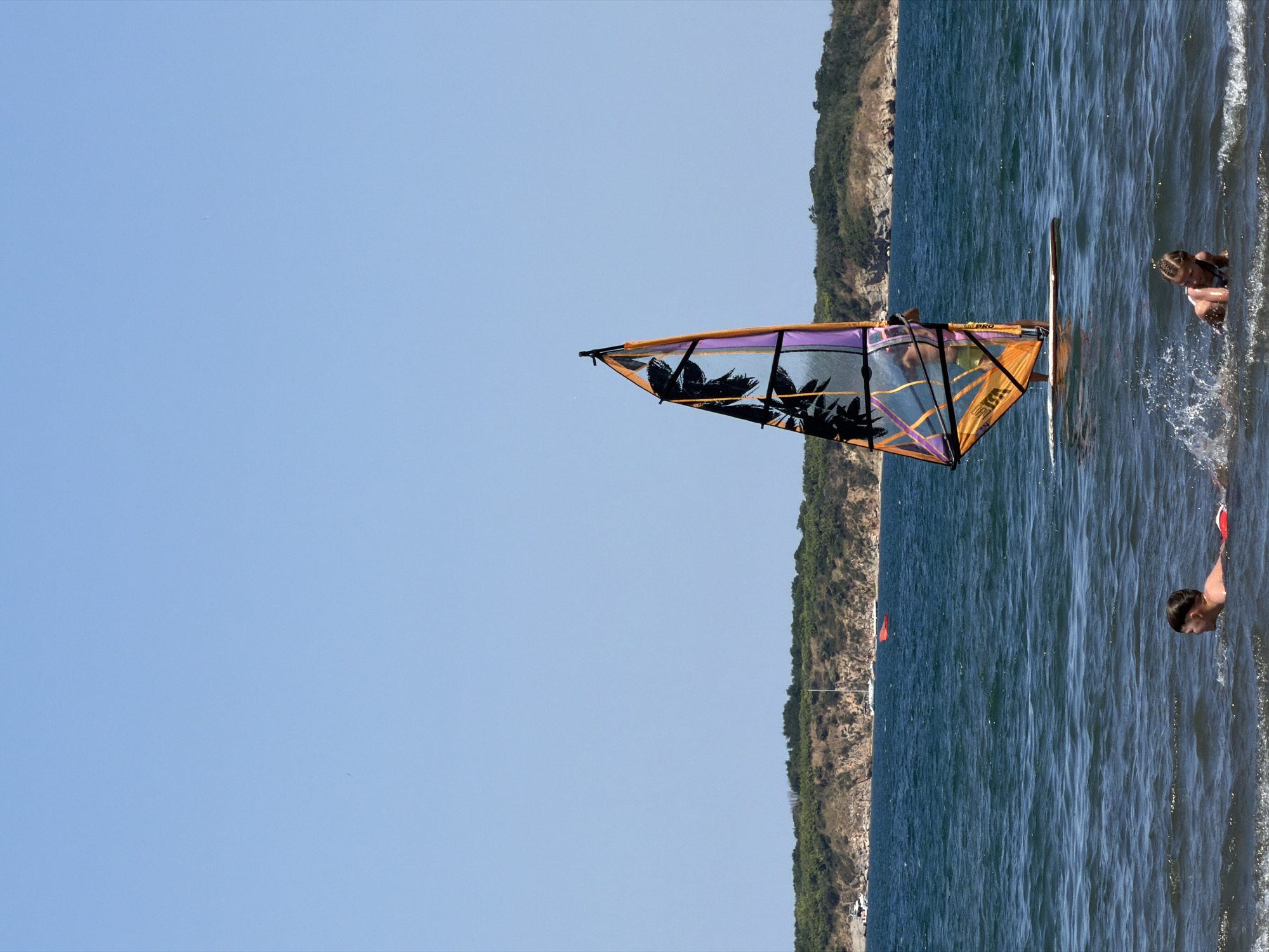 Wind sports session on the Black Sea off Atiya, Bulgaria