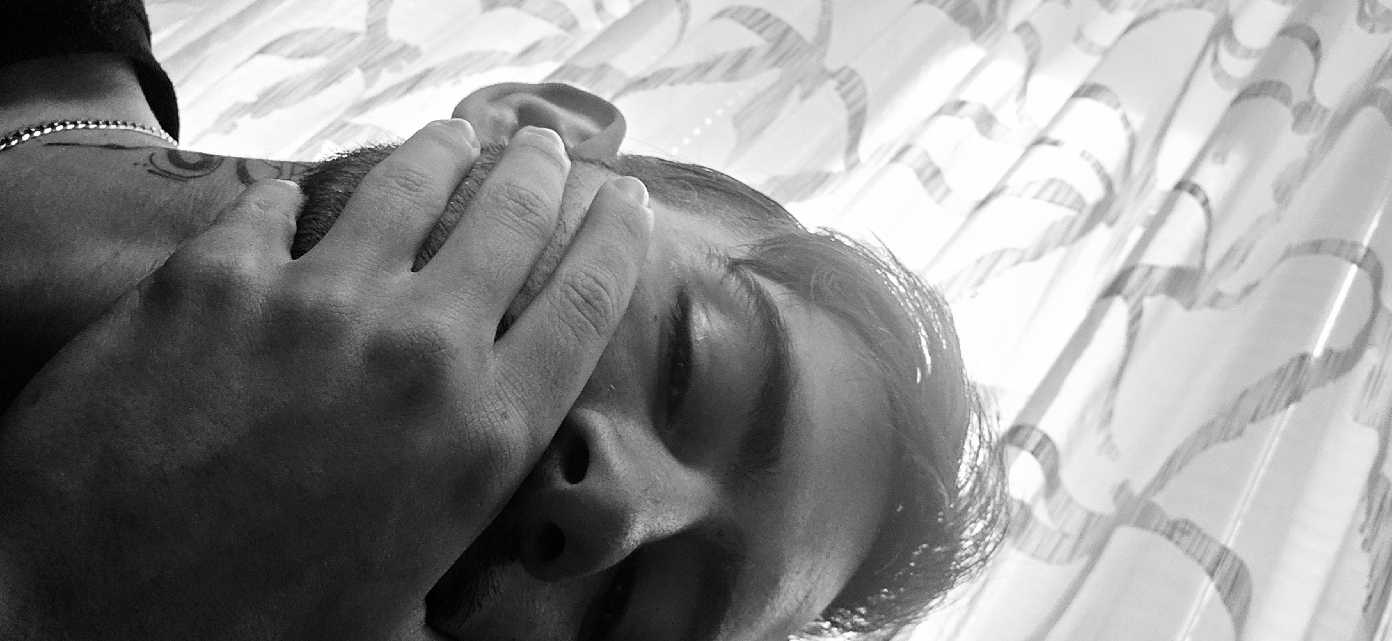 Person photographed resting indoors in Kostenets, Bulgaria