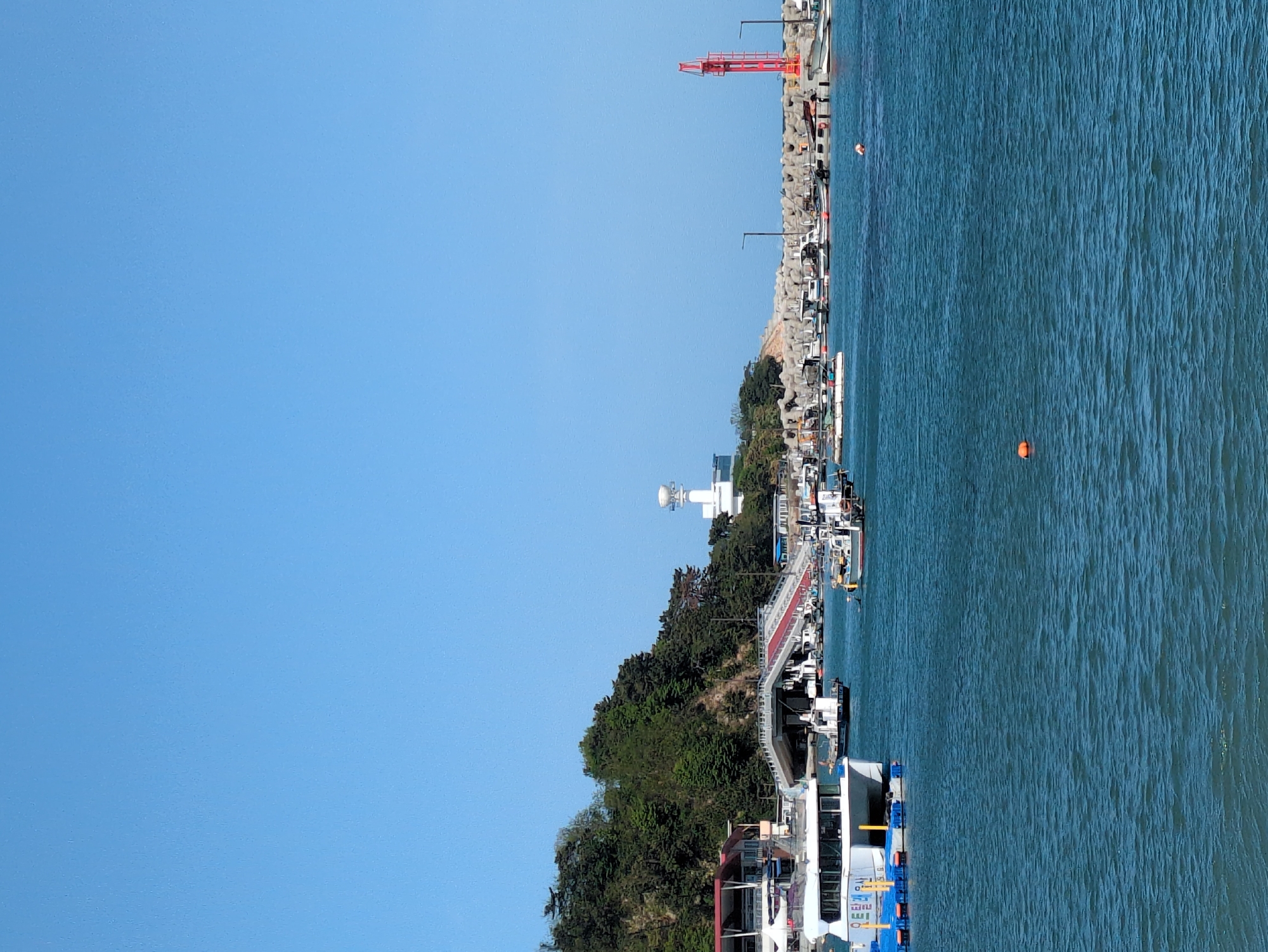 Morning coastal scenes documented across Ulsan harbor and beaches