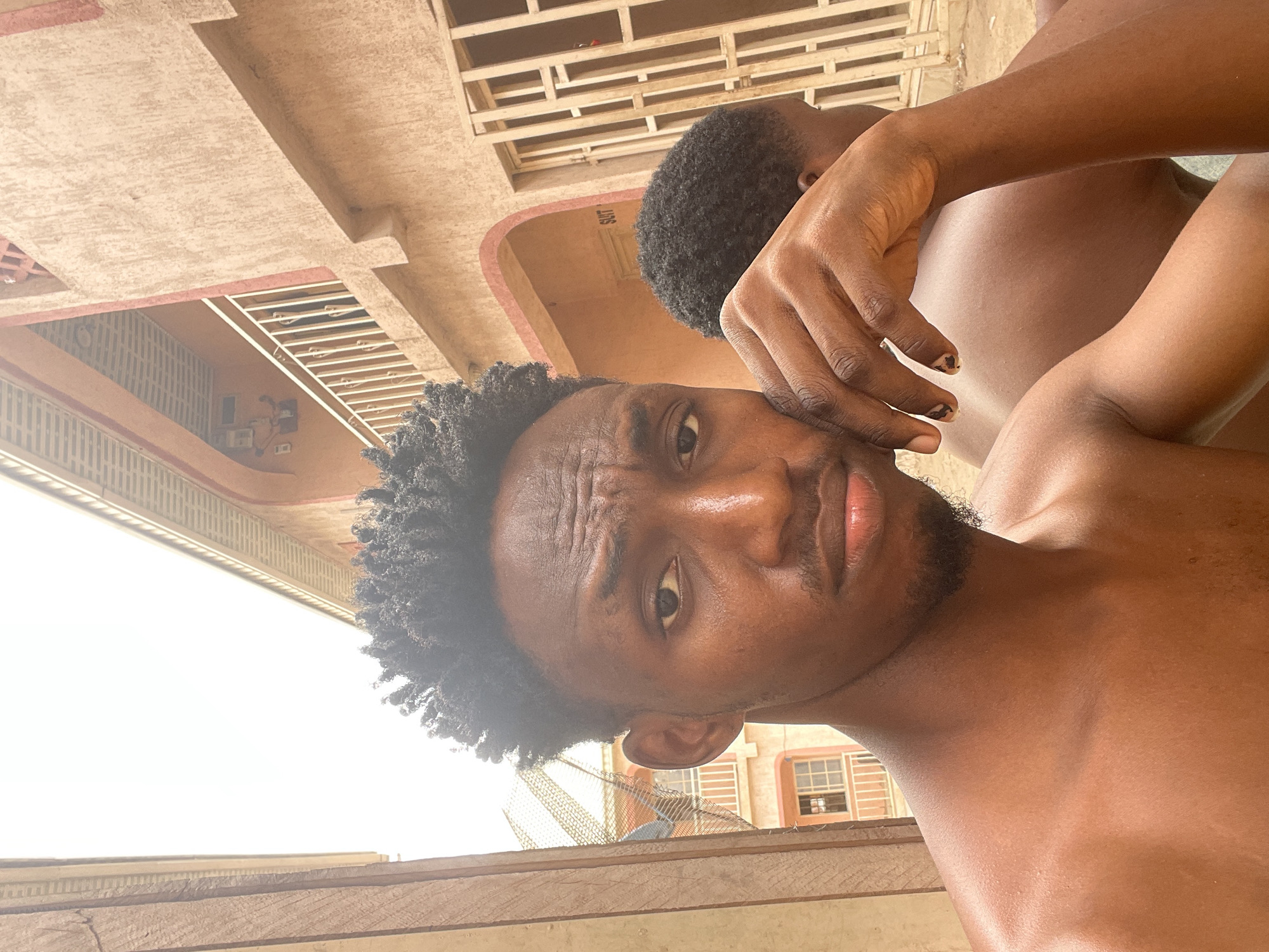 Morning gathering with kitten captured in Lokoja, Nigeria