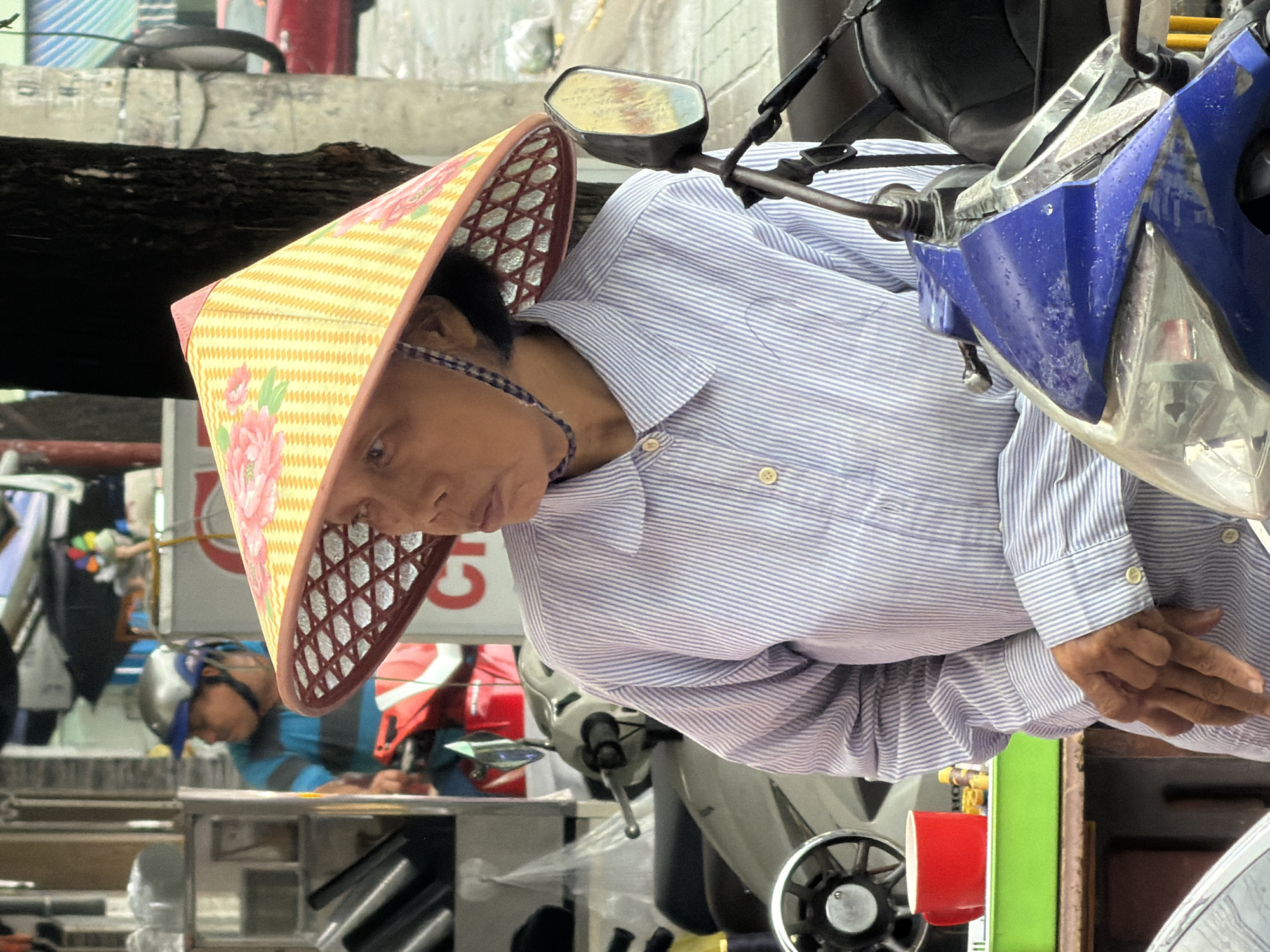Nha Trang streets in the rain, scooters and all