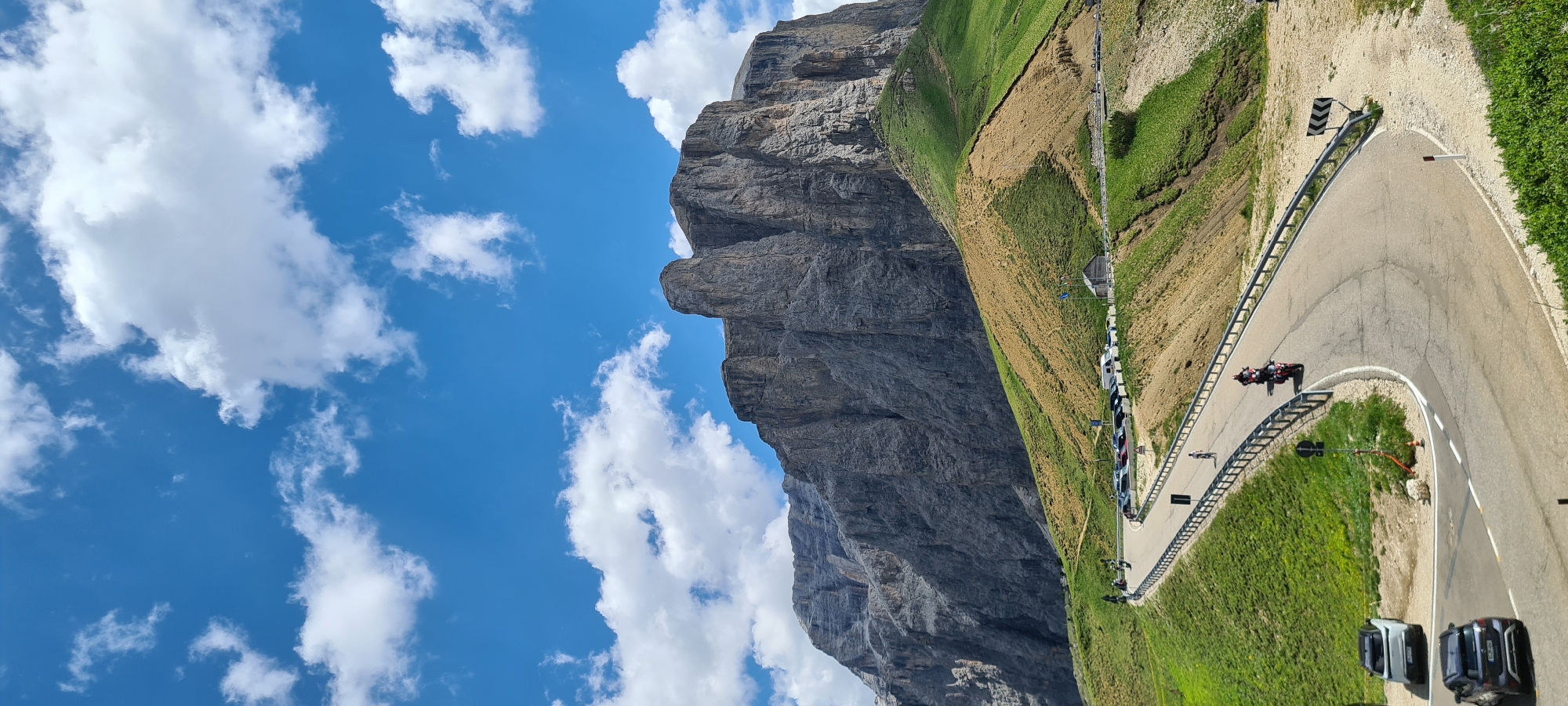 Riding and roaming the mountain roads of Val Gardena
