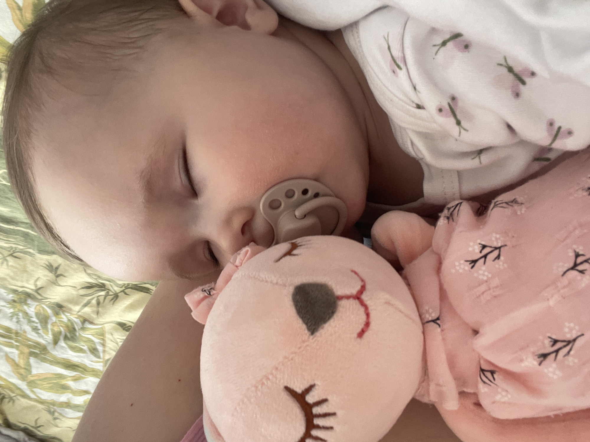 Baby's morning routine documented across multiple indoor settings