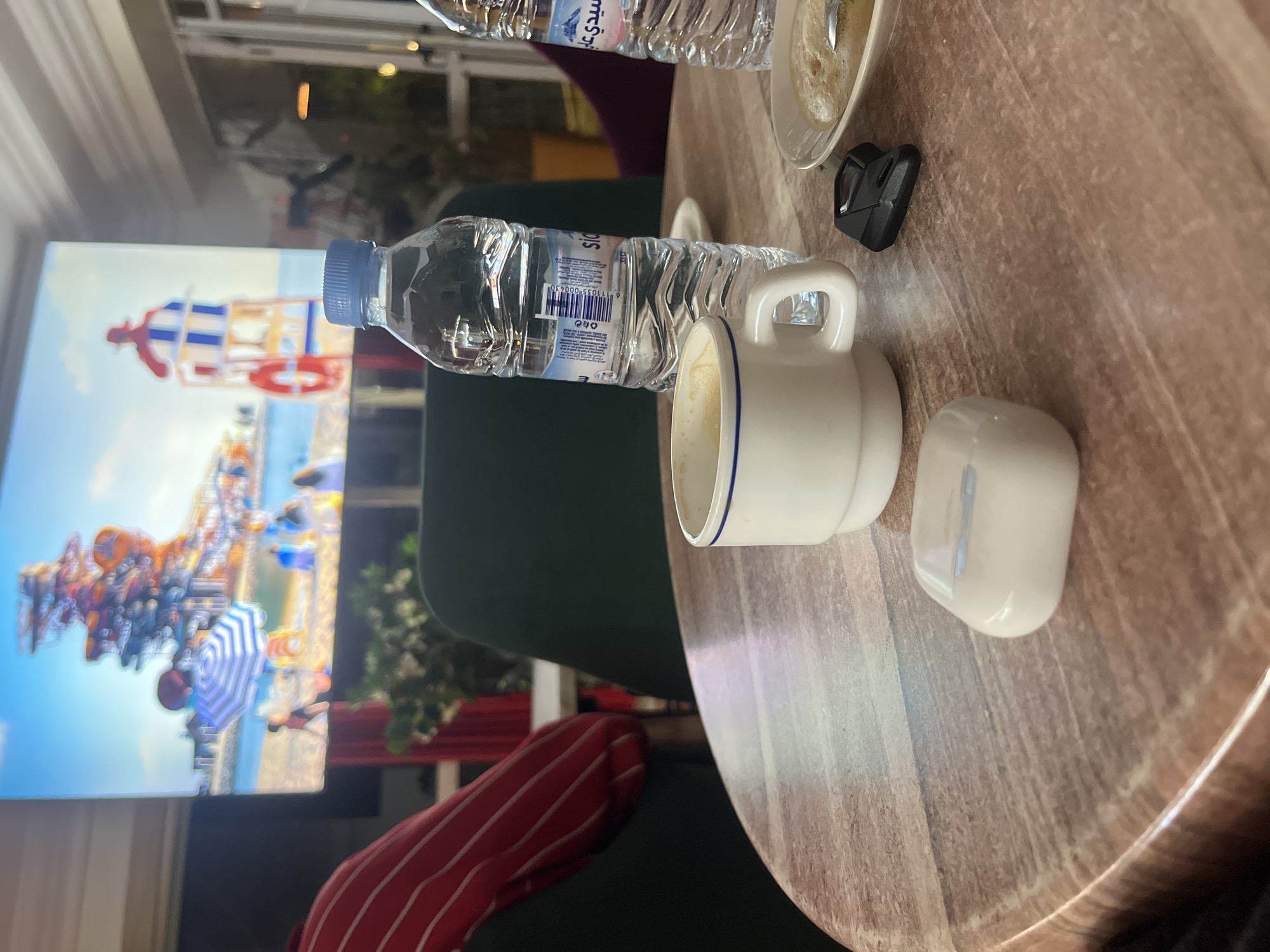Coffee break during Everton-Manchester City match at Moroccan cafe