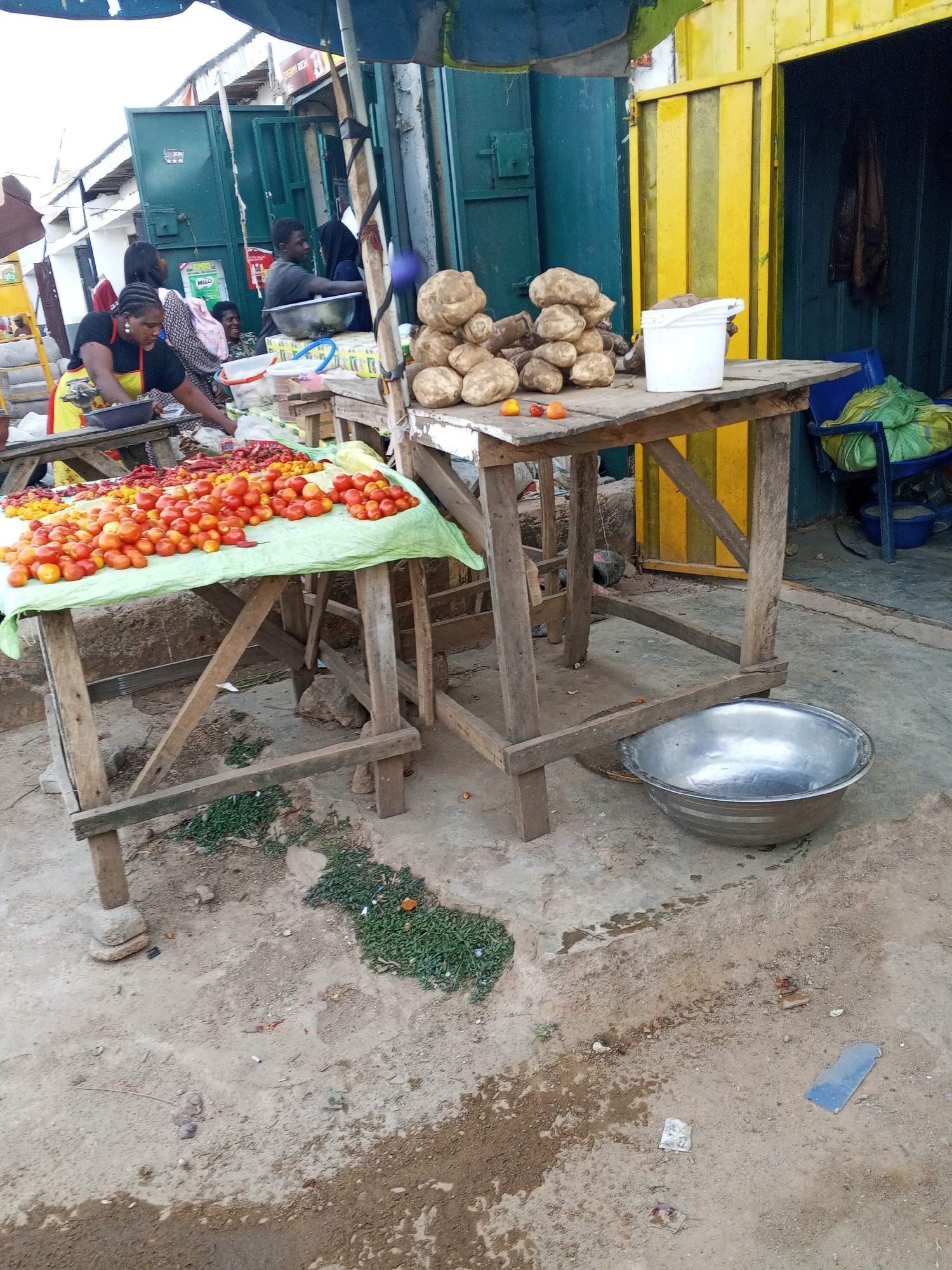 Bustling street market activity documented in Jos, Nigeria