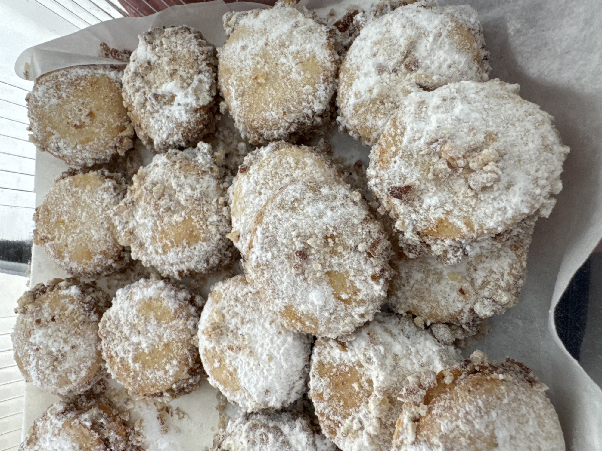 Powdered sugar pastries documented in Tlaxcalancingo, Mexico