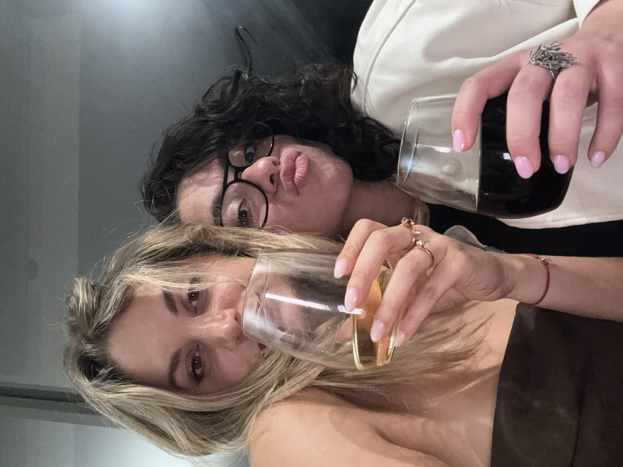 Friends gather for evening social event in Tel-Aviv apartment