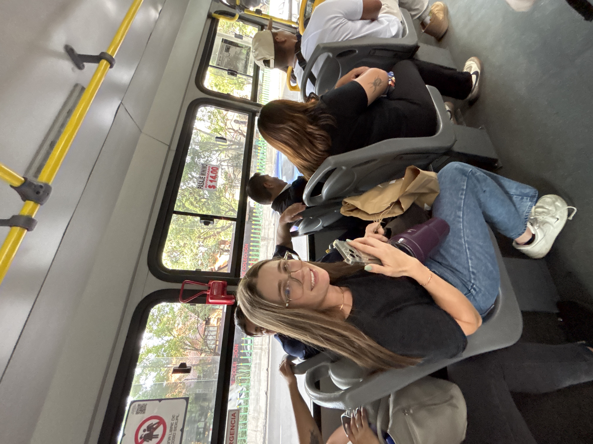 Bus passenger and poke bowl dinner documented same evening