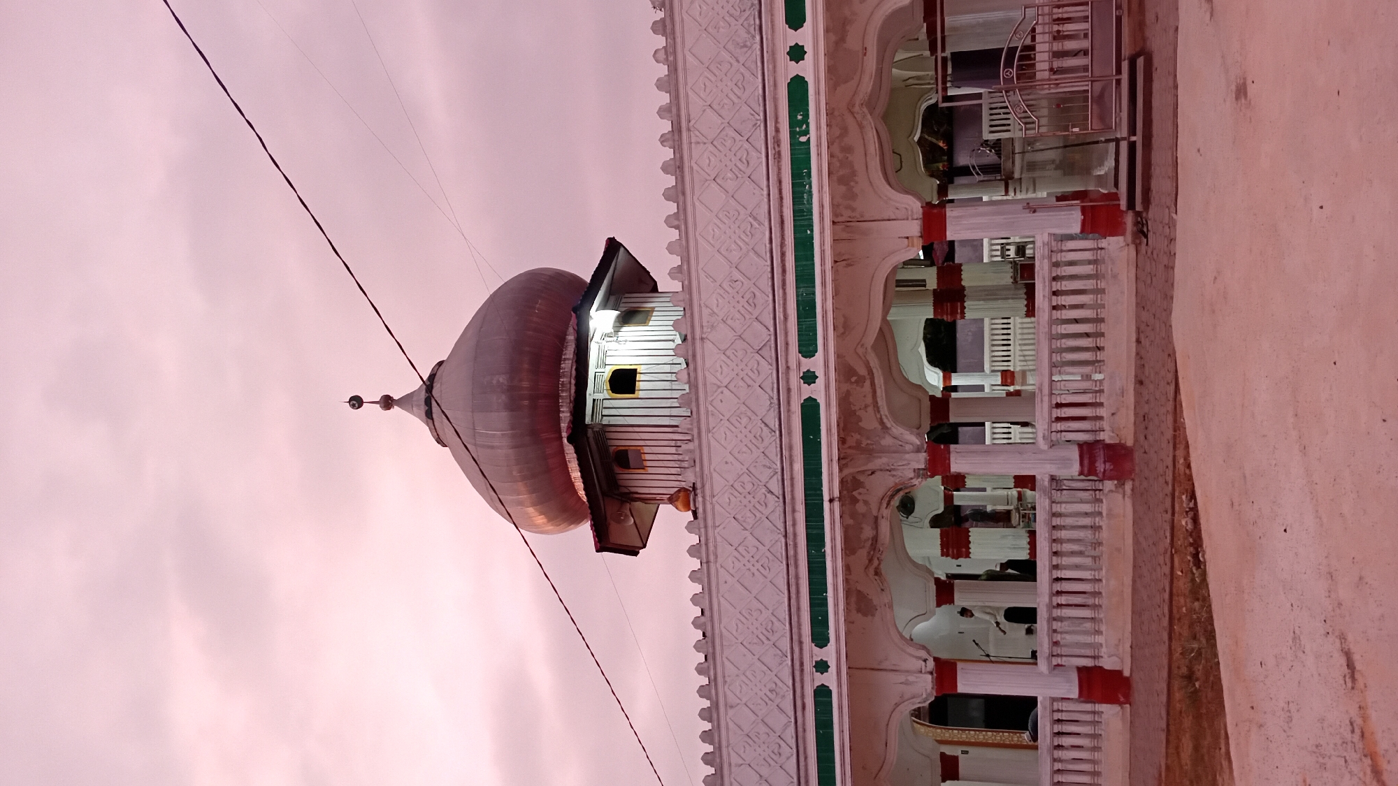 Mosque and dusk sky in Lhokseumawe, Indonesia